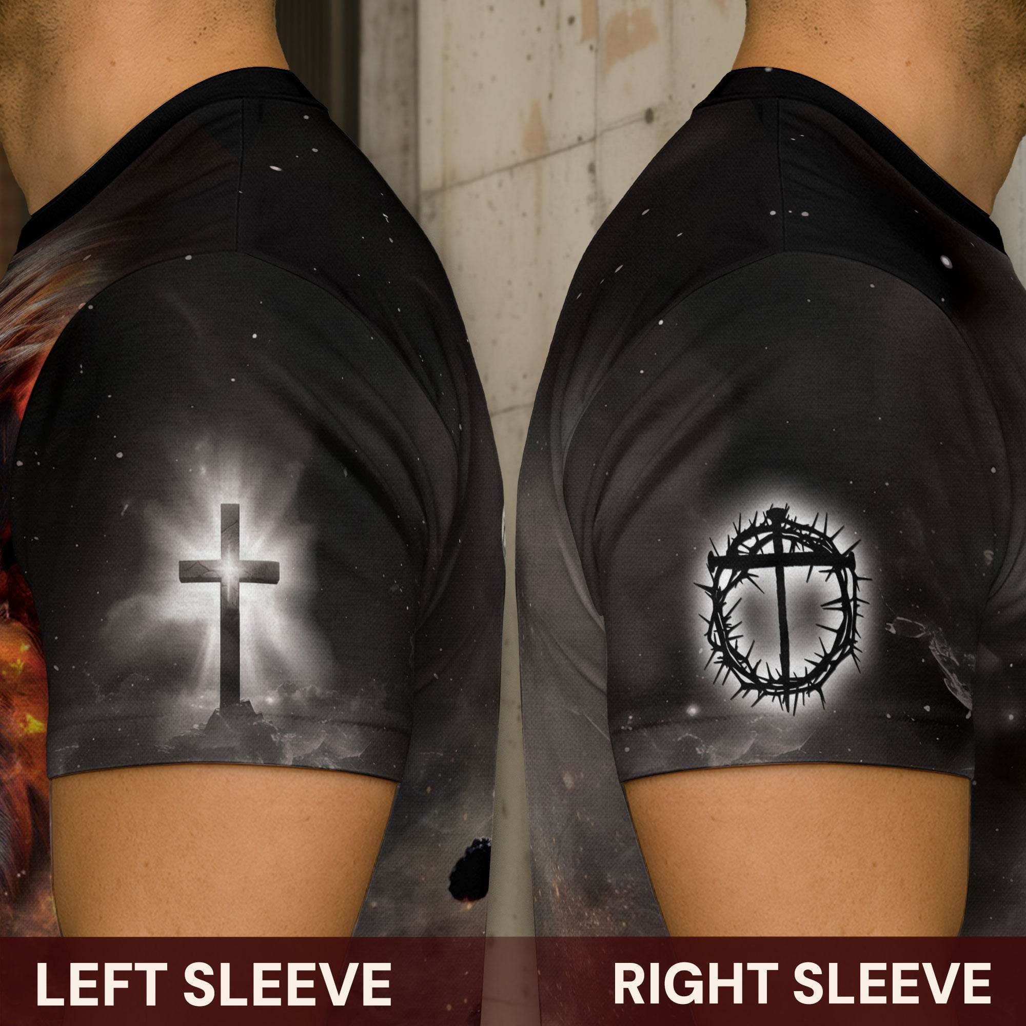 The Lion & The Cross – Jesus: The Way, The Truth, The Life T-shirt - Rust Field Wear