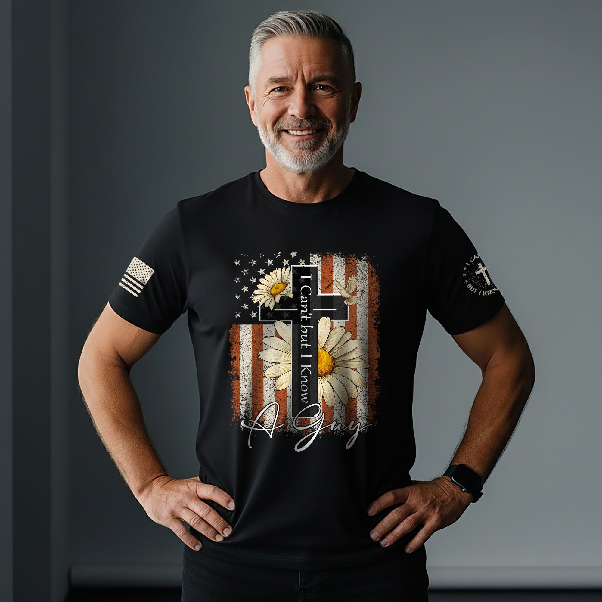 I Can’t But I Know A Guy Floral Faith T-Shirt