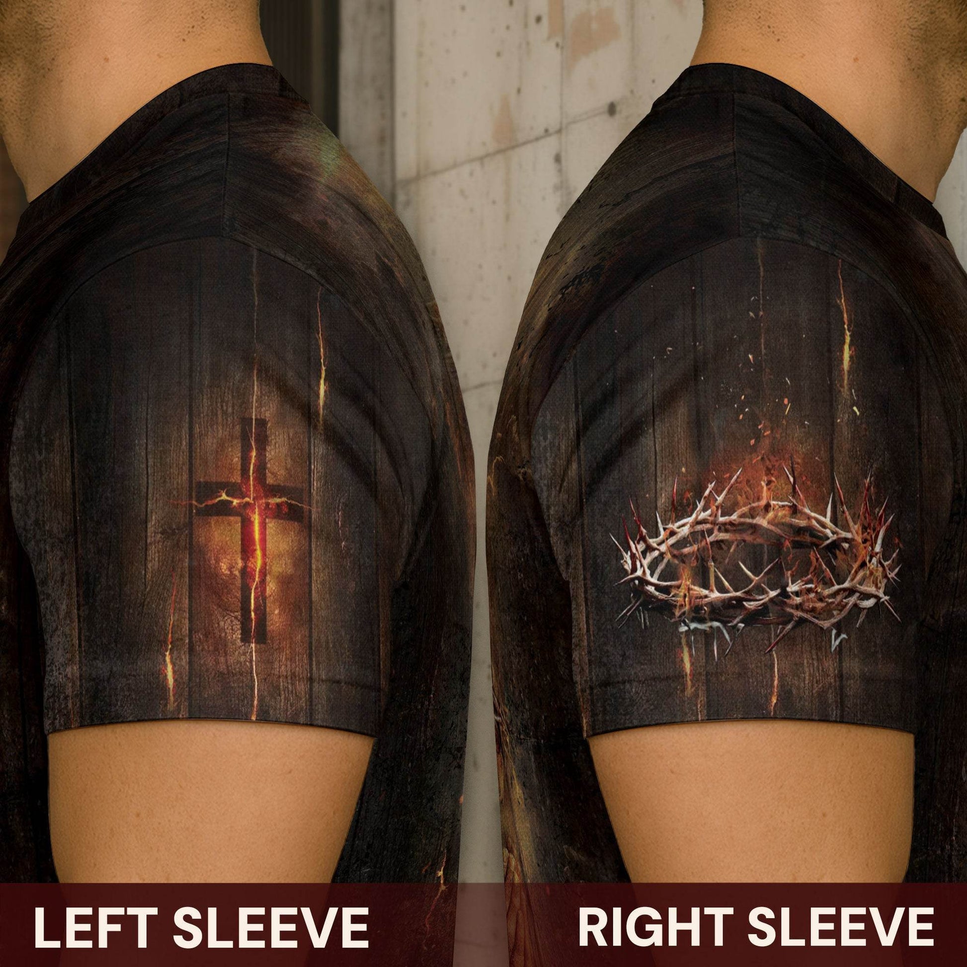 Faith Over Fear Lion & Cross Christian T-Shirt - Rust Field Wear