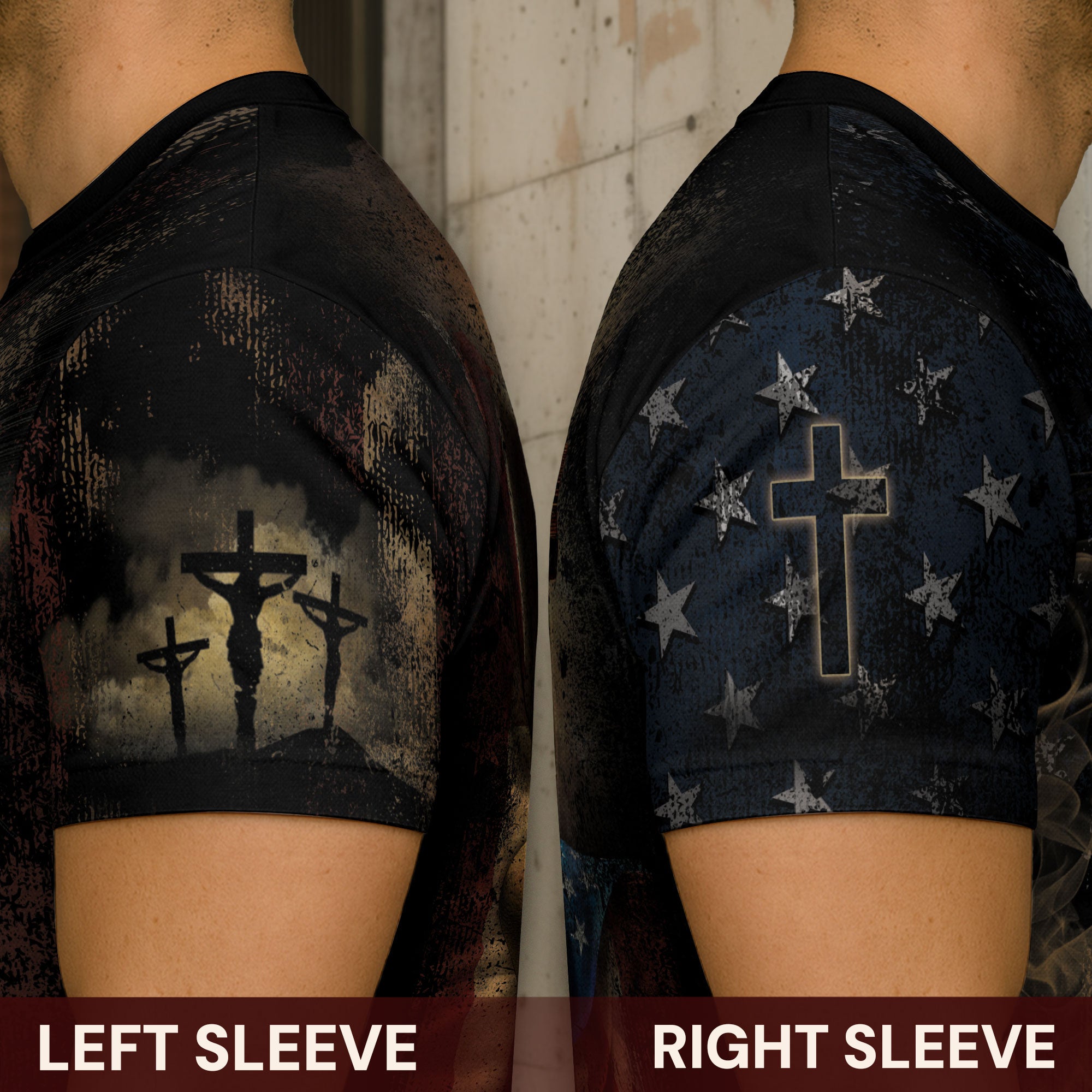 Jesus: Truth & Freedom | Lion, Flag & Cross Patriotic Christian Wear