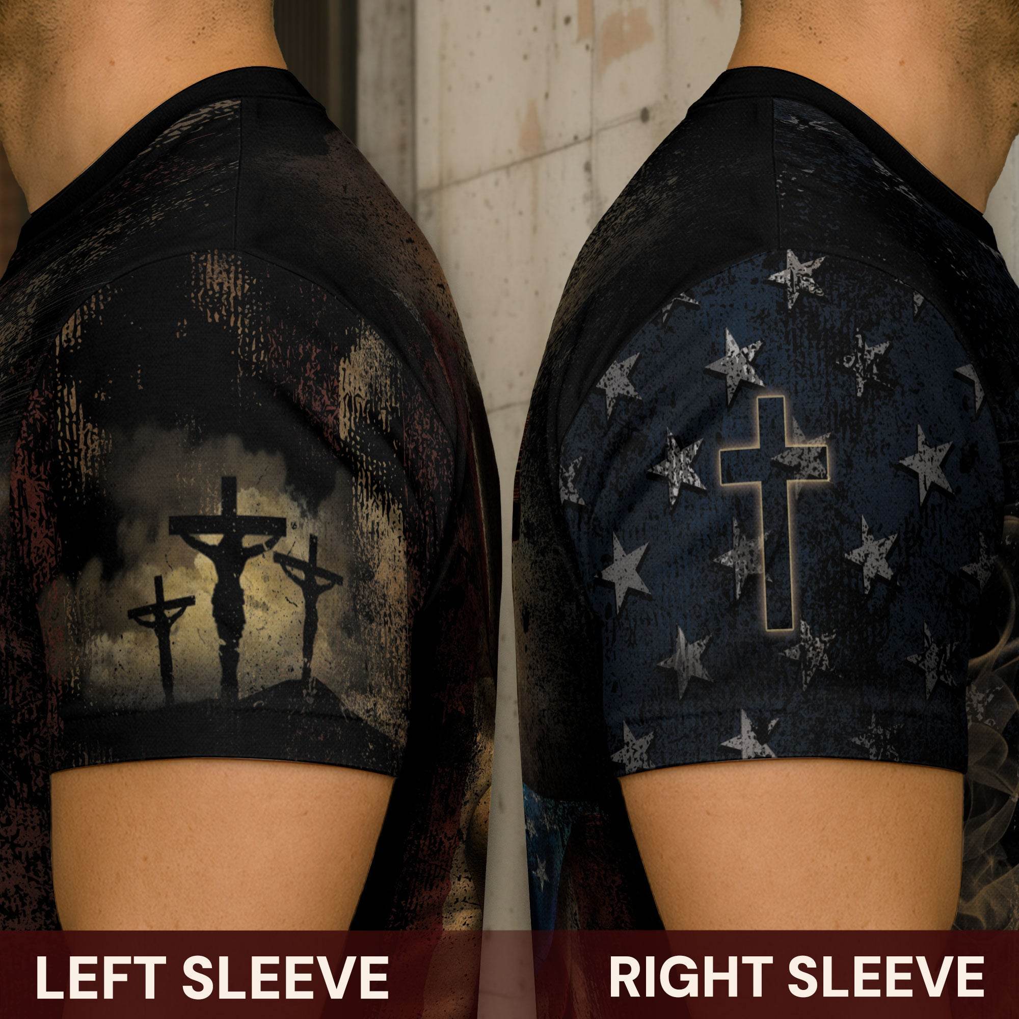 One Nation Under God | Patriotic Christian Tee with Lion & Cross - Rust Field Wear