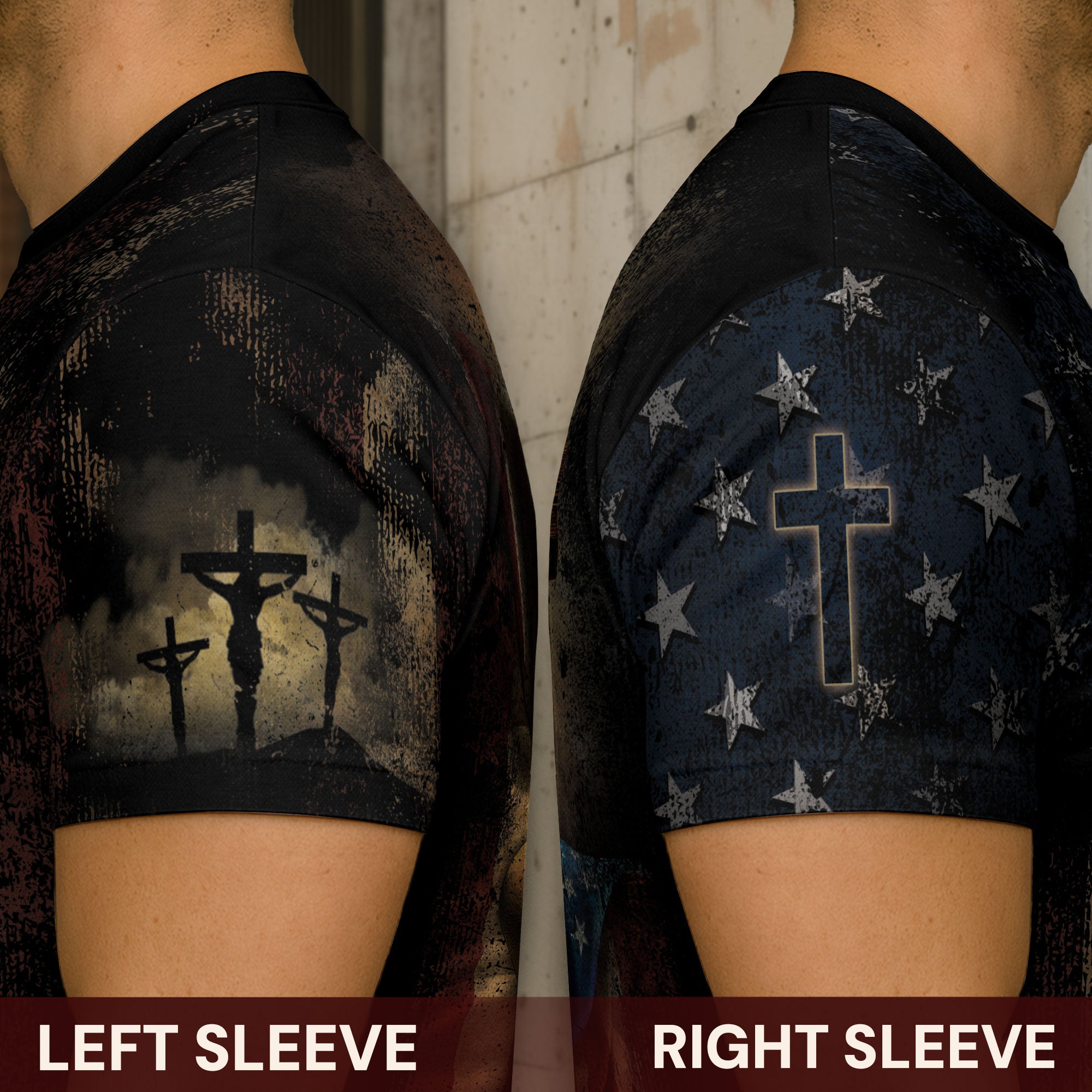 Redeemed | Cross of Freedom & Crown of Thorns Christian Tee