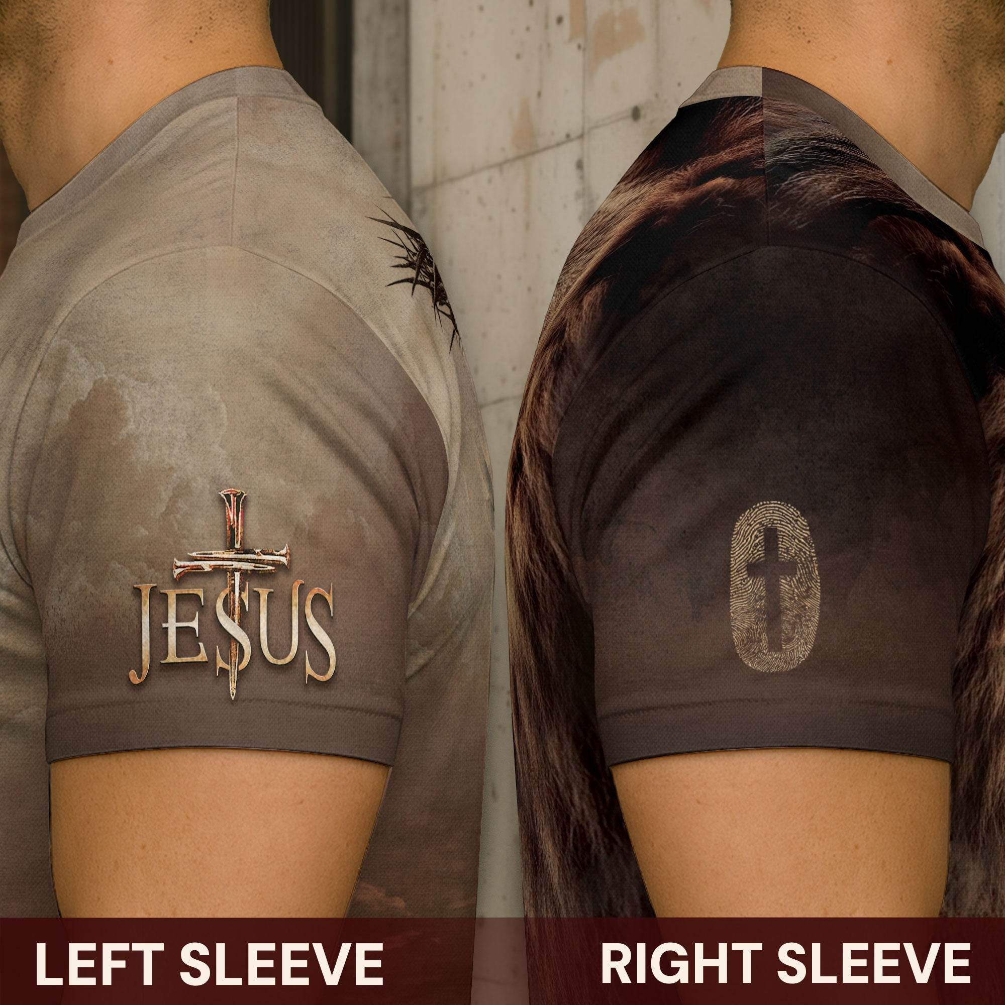 Jesus: The Way, The Truth, The Life | Faith-Driven Lion Design T-Shirt - Rust Field Wear
