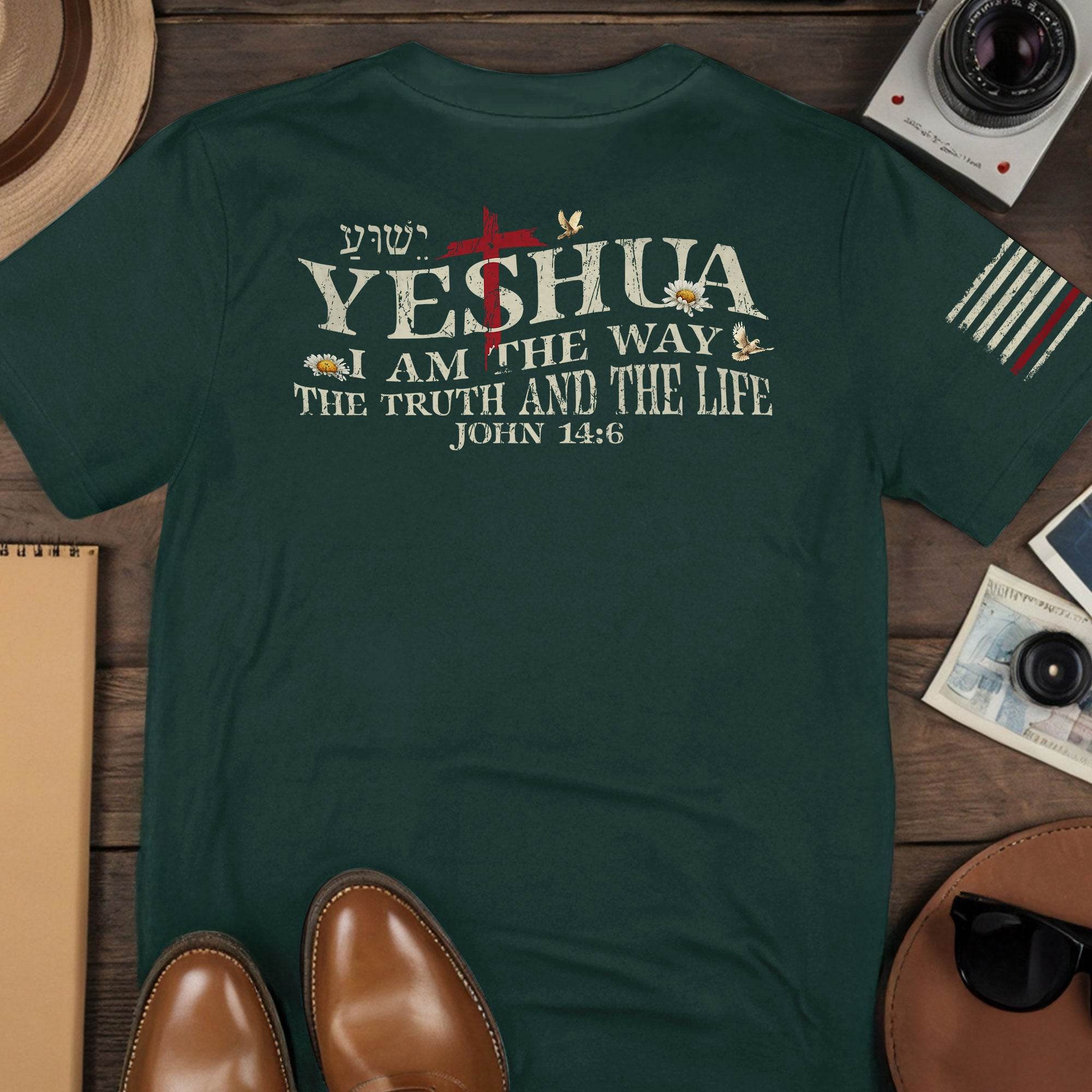 Yeshua The Way The Truth And The Life T-Shirt - Rust Field Wear