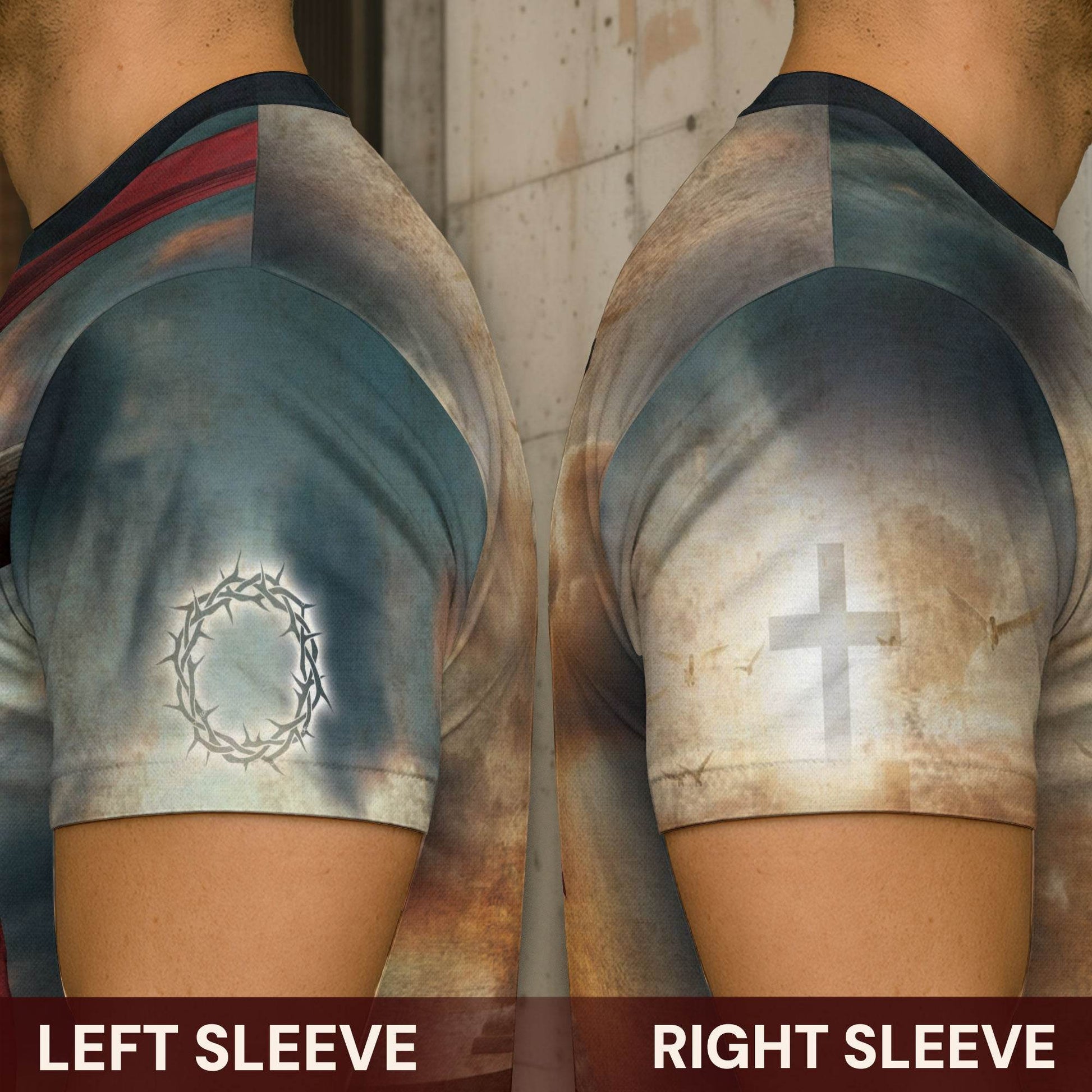 Rooted In Christ The Rooted Cross And Lion T-Shirt - Rust Field Wear