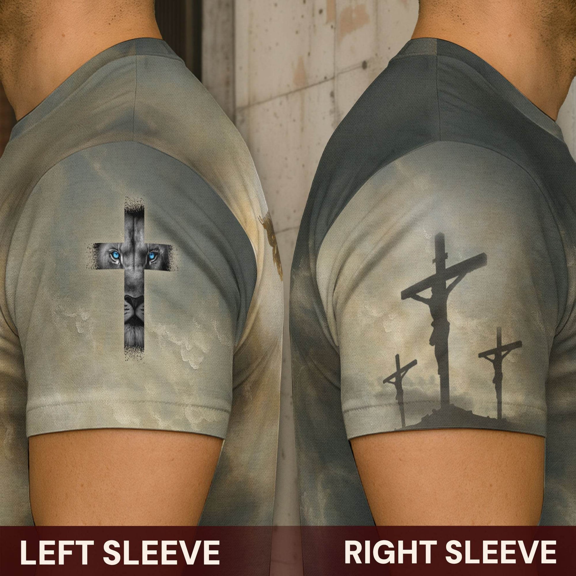 Faith Over Fear Jesus Crown of Thorns T-Shirt - Rust Field Wear