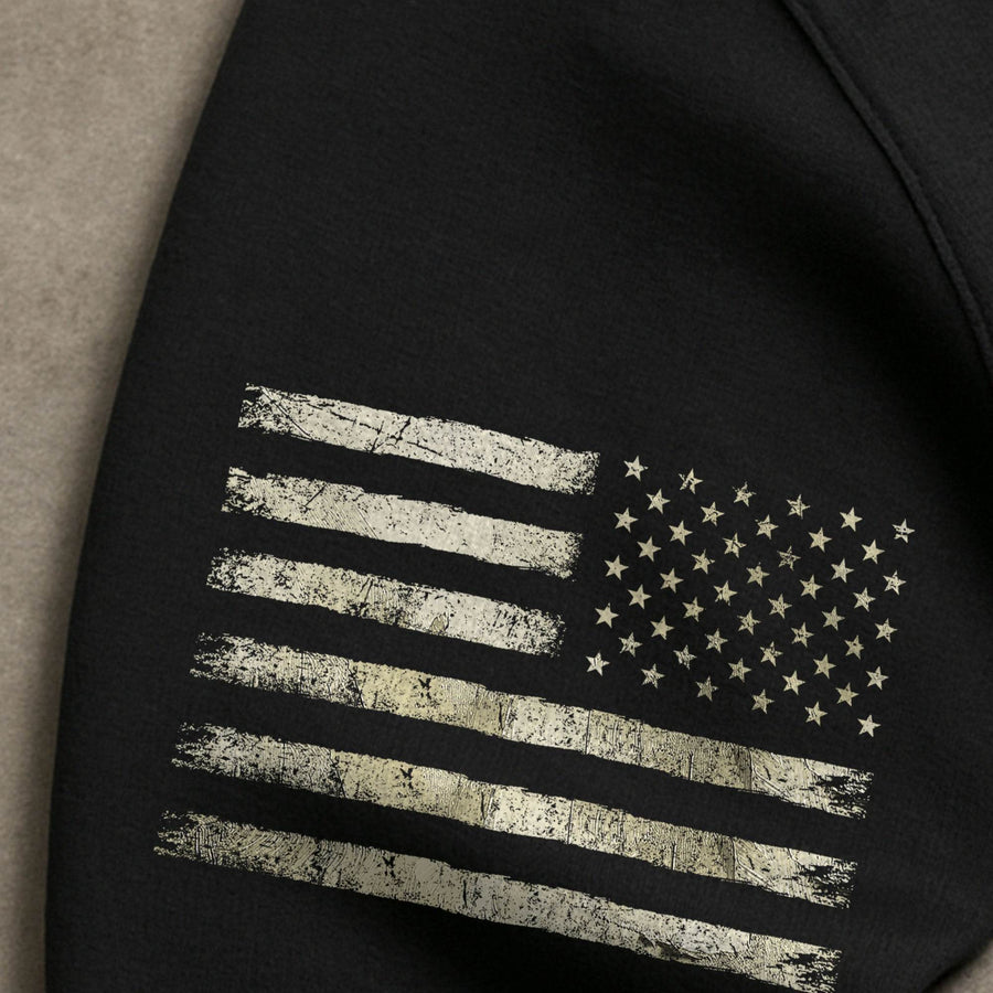 Trust in the Lord Hoodie – Proverbs 3:5-6 Cross & We The People Flag