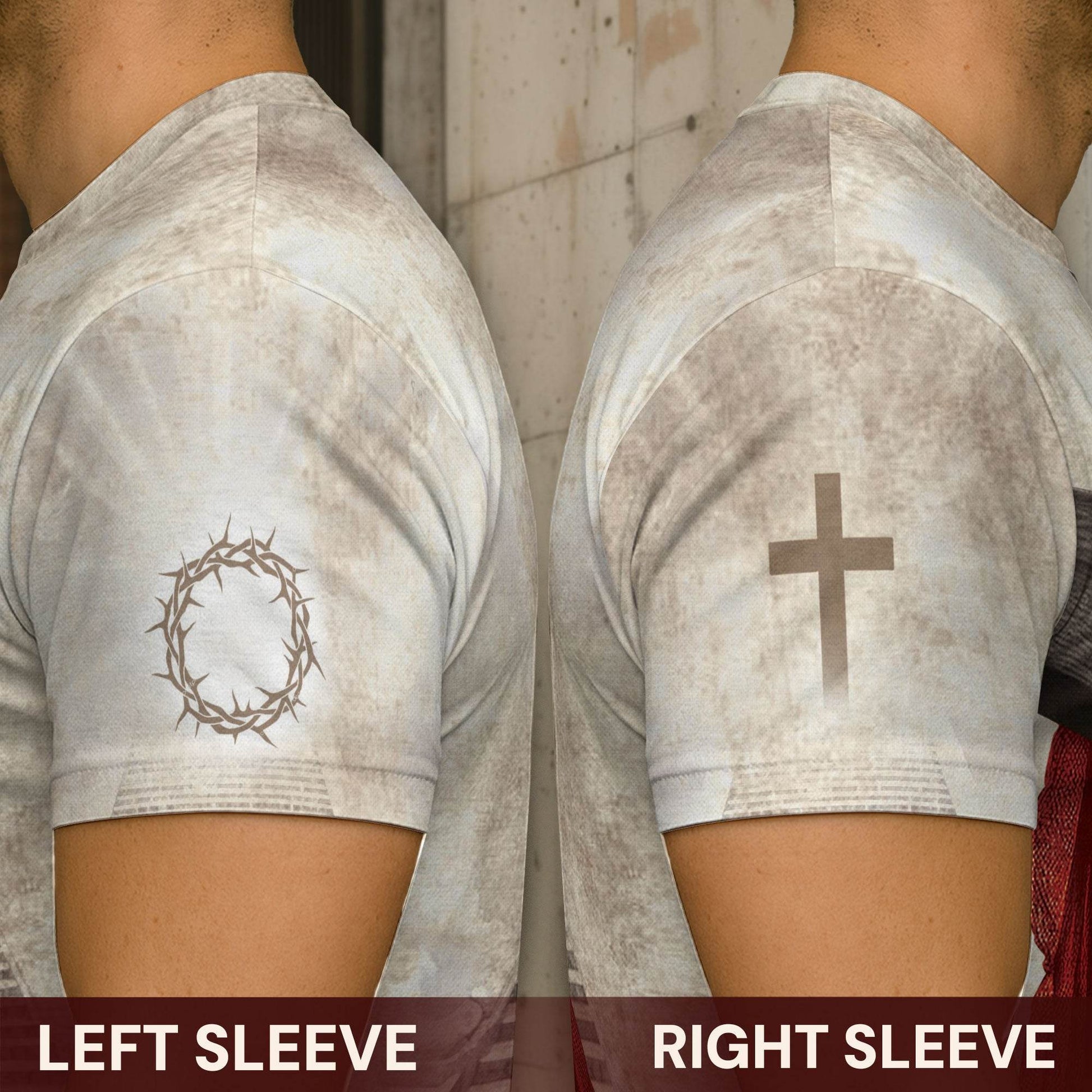 I can do all things through Christ with Roaring Lion and Cross T-Shirt - Rust Field Wear