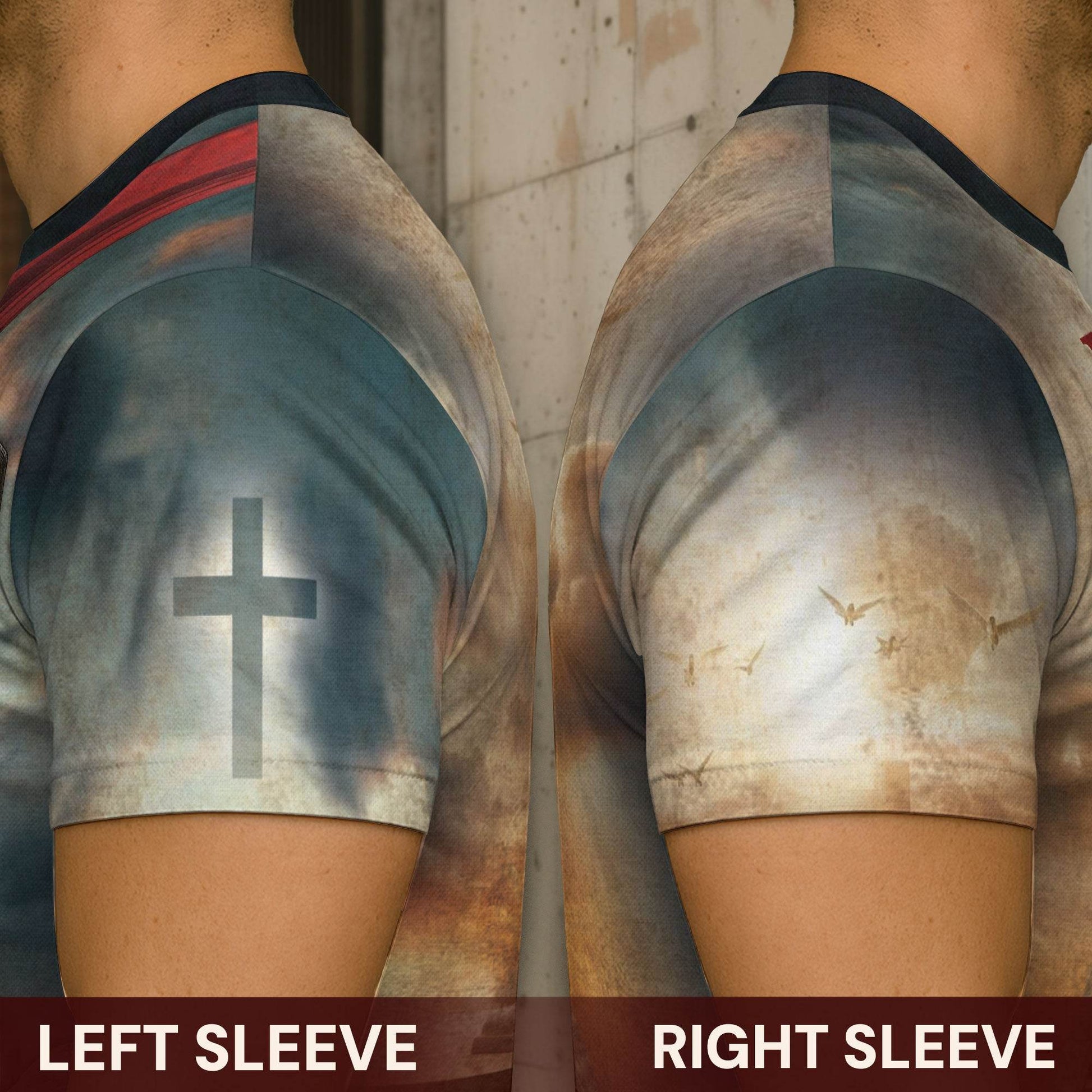Iron Sharpens Iron Lion Cross Heaven Stairs T-Shirt - Rust Field Wear