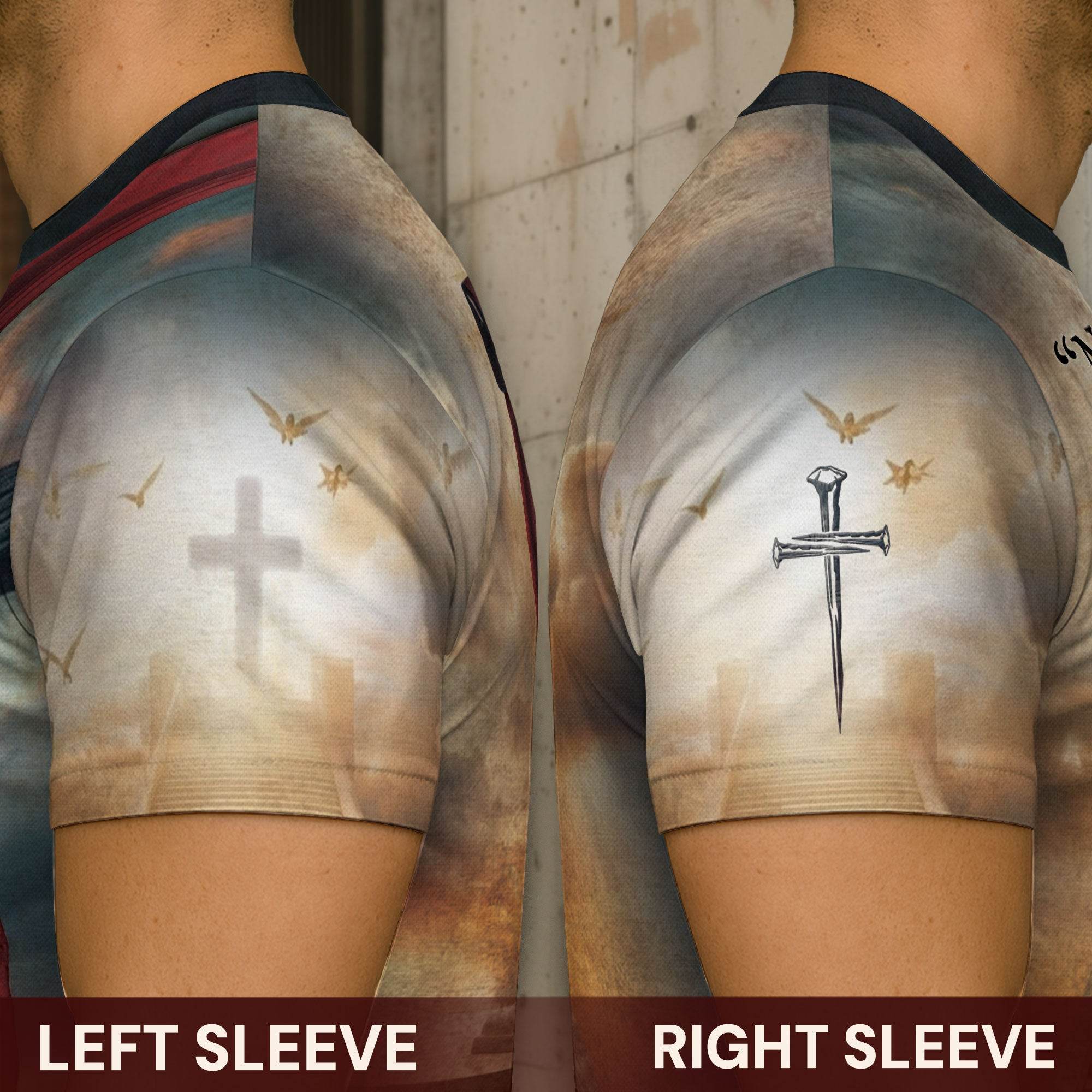 Revelation 1:4 Stairway To Heaven Lion Of Judah T-Shirt - Rust Field Wear