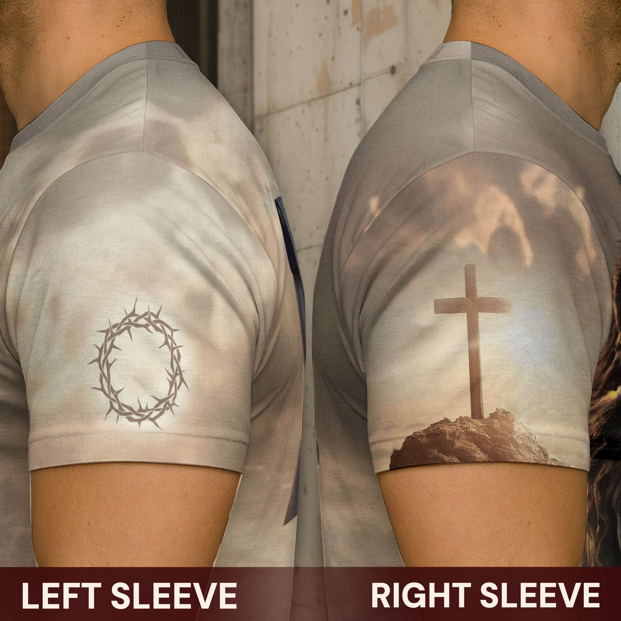 Trust in the Lord Proverbs 3:5-6 Resurrection Cross & Lion Christian T-Shirt - Rust Field Wear