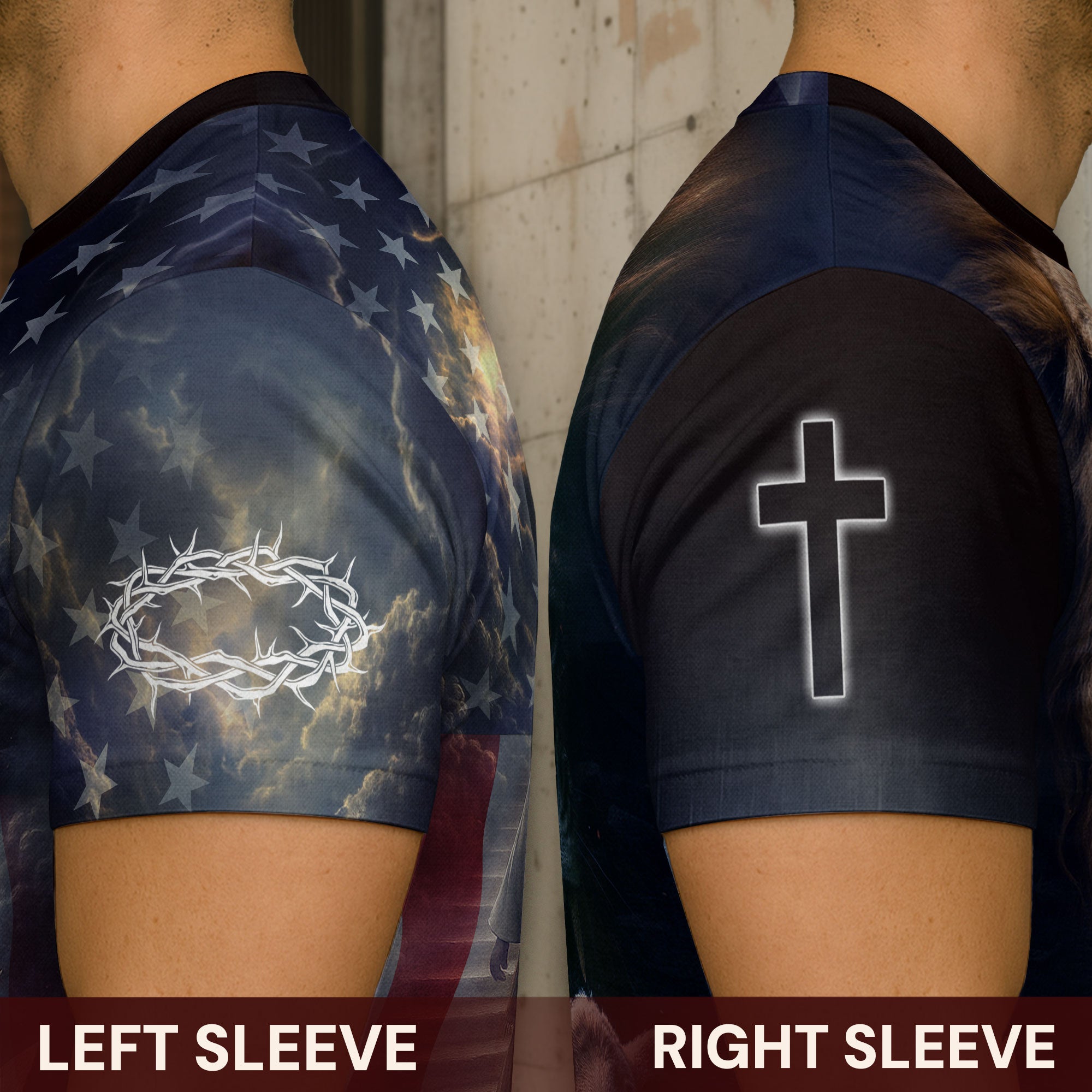 Jesus Is King Lion & Cross Christian T-Shirt