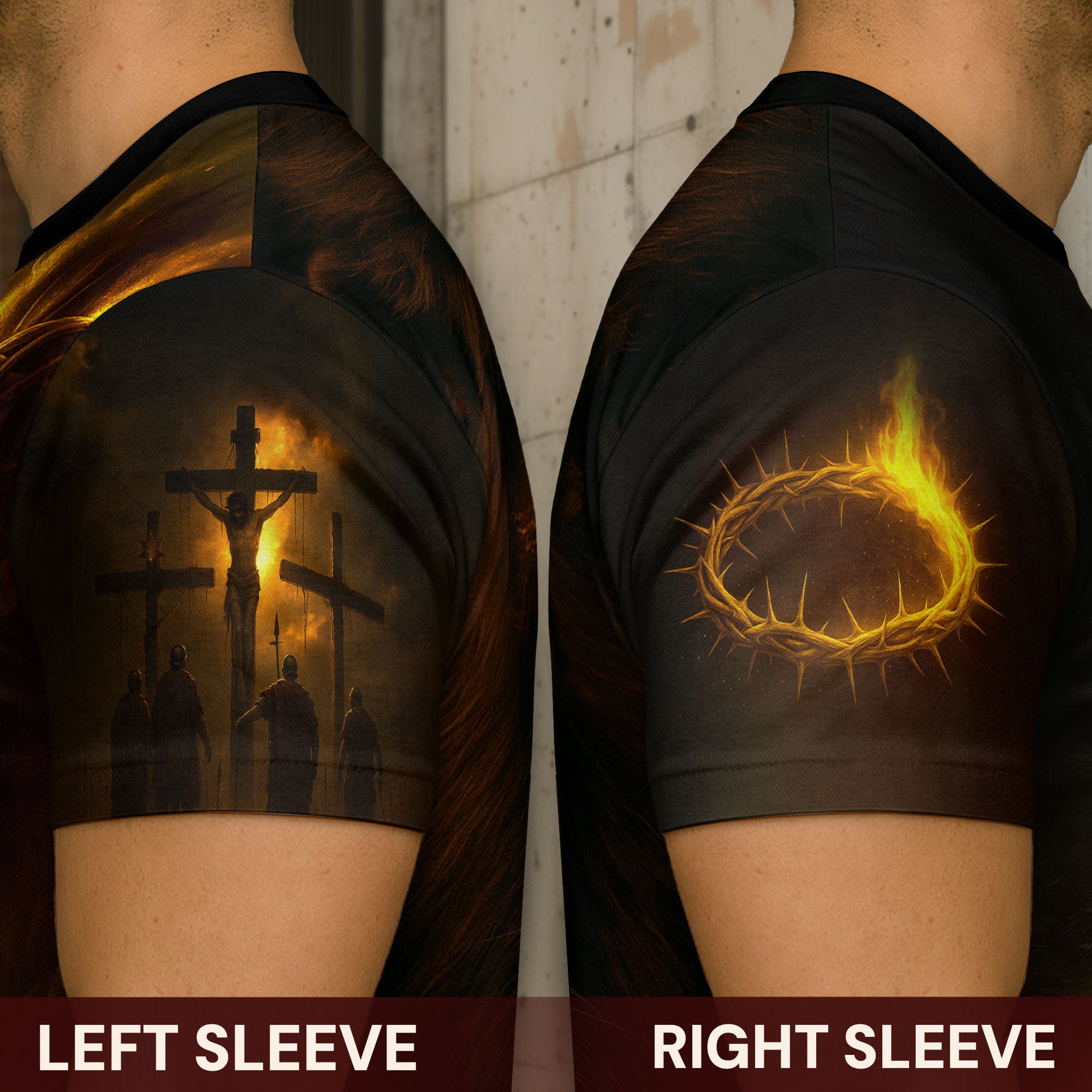 Jesus Loves You Fire of Faith Lion Christian T-Shirt