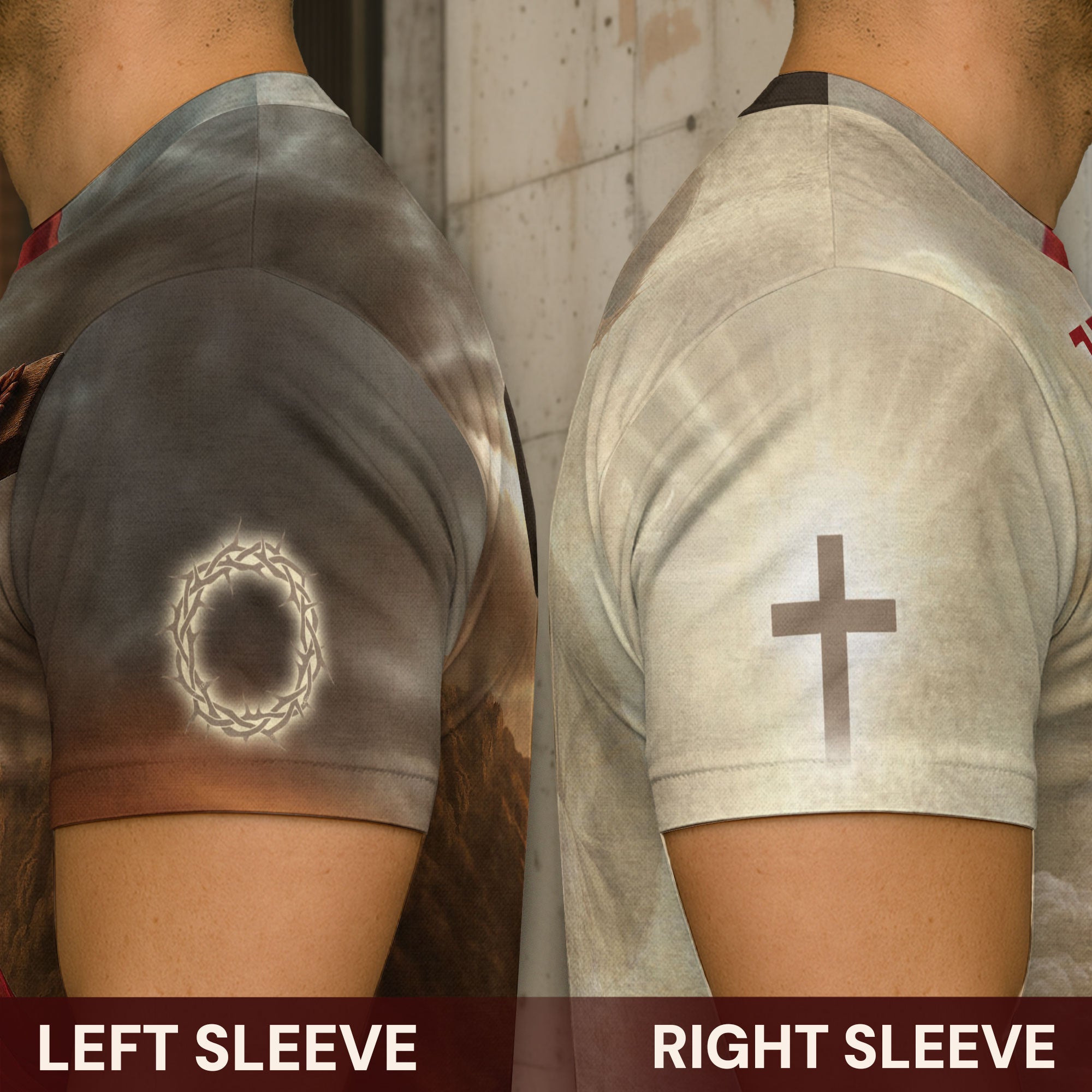 Jesus The Way The Truth The Life Lion and Cross Christian T-Shirt - Rust Field Wear