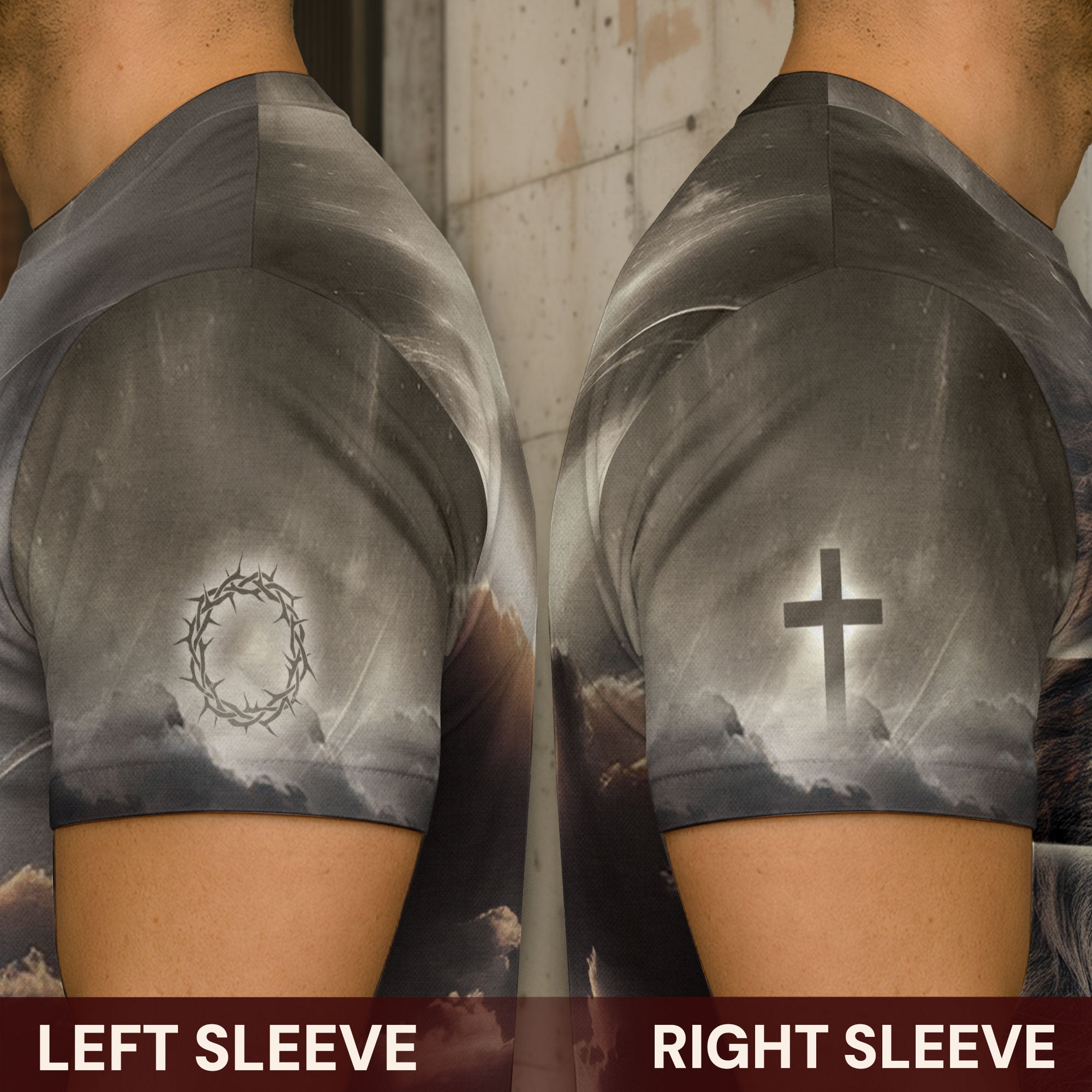 Jesus The Way The Truth The Life Lion Lamb Cross T-Shirt