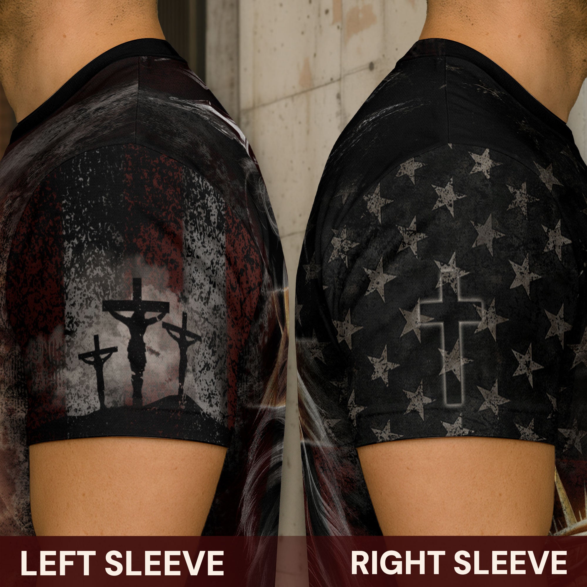 I Can’t But I Know A Guy Lion & Cross American Flag T-Shirt