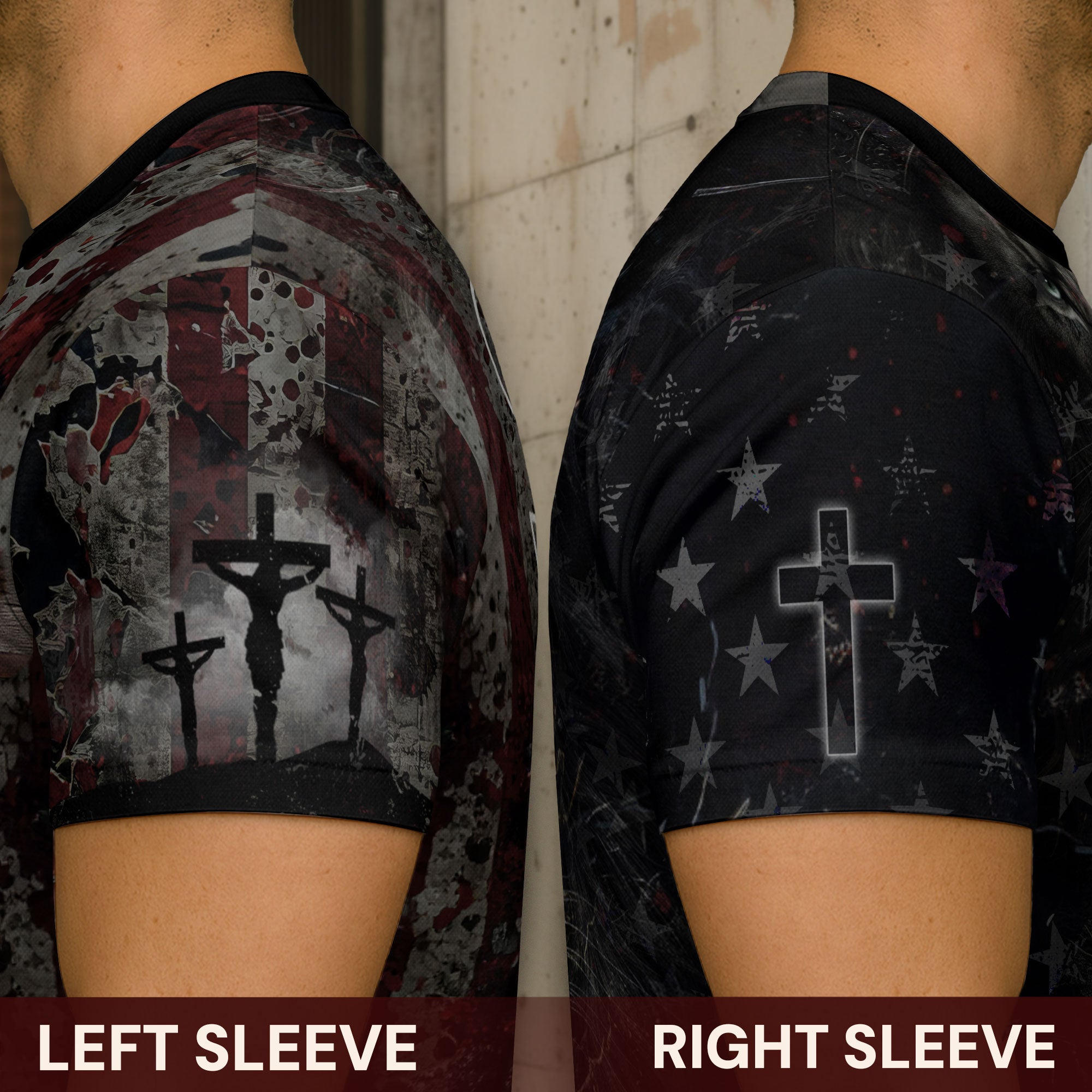 One Nation Under God Lion & Cross T-Shirt