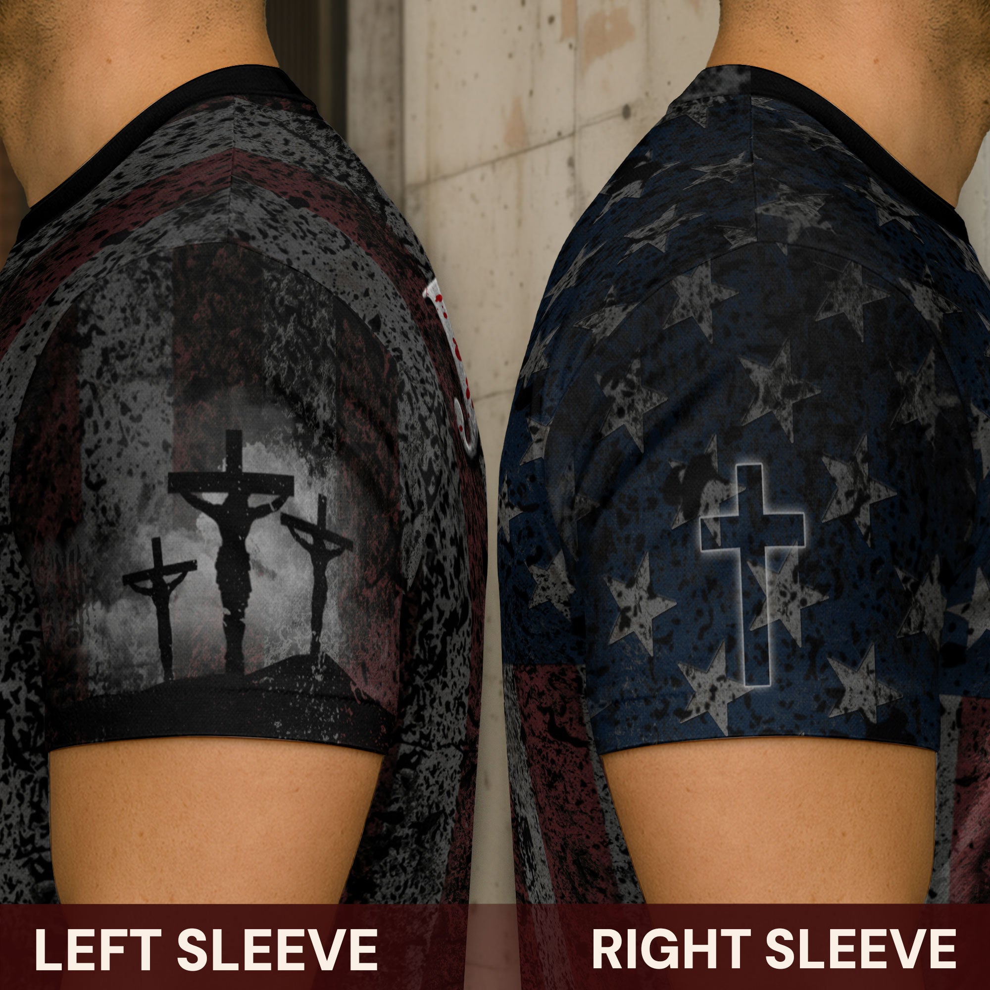 One Nation Under God Lion & Cross Christian T-Shirt