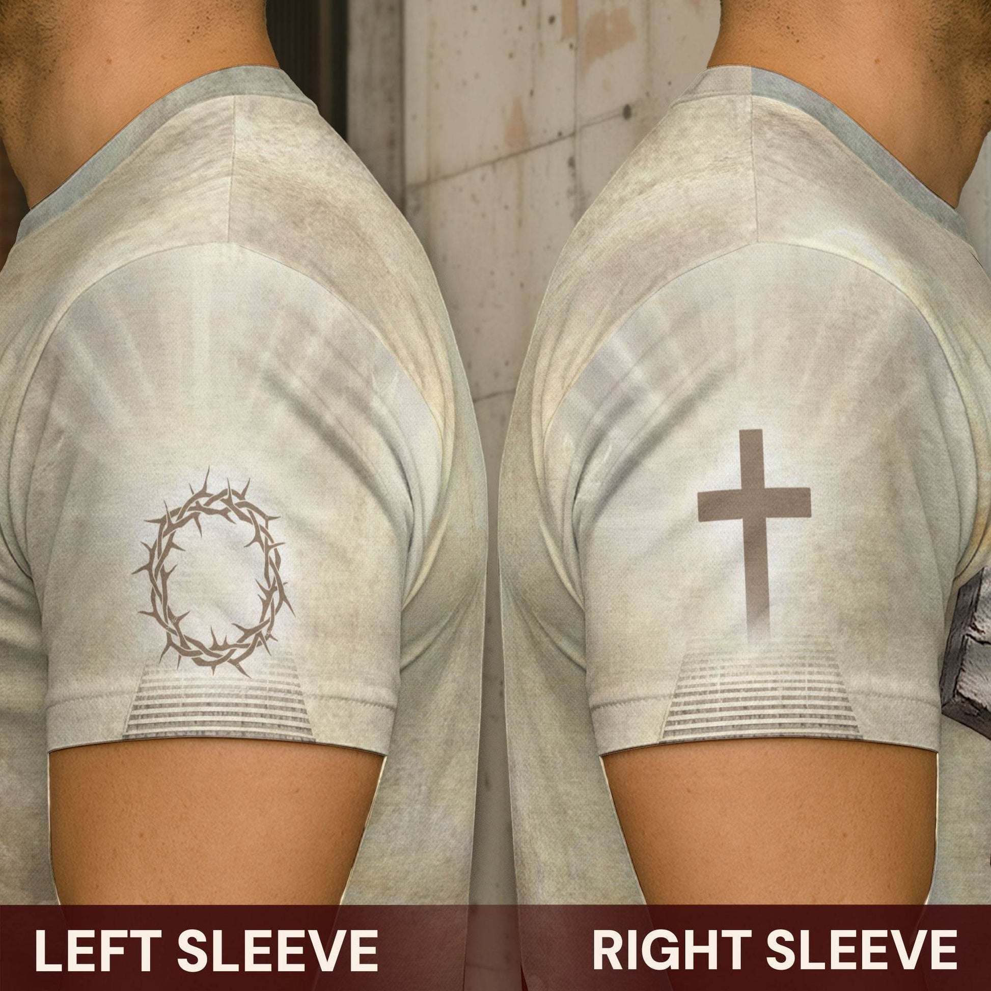 Faith Over Fear Jesus & Lion with Red Drape Christian T-Shirt - Rust Field Wear