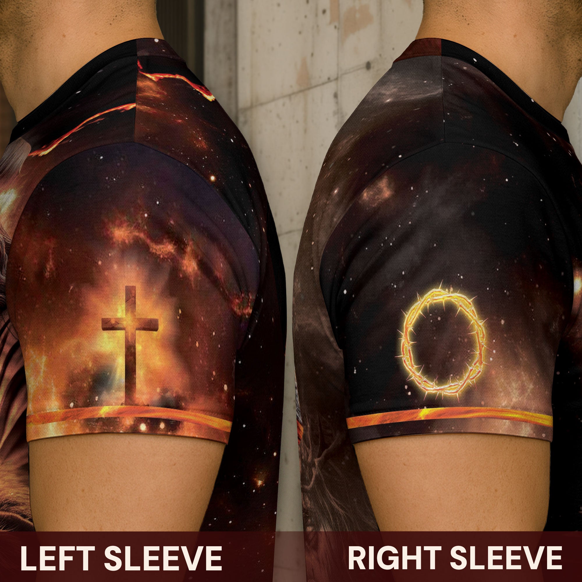 Crown of Thorns Lion Jesus The Way The Truth The Life Christian T-Shirt