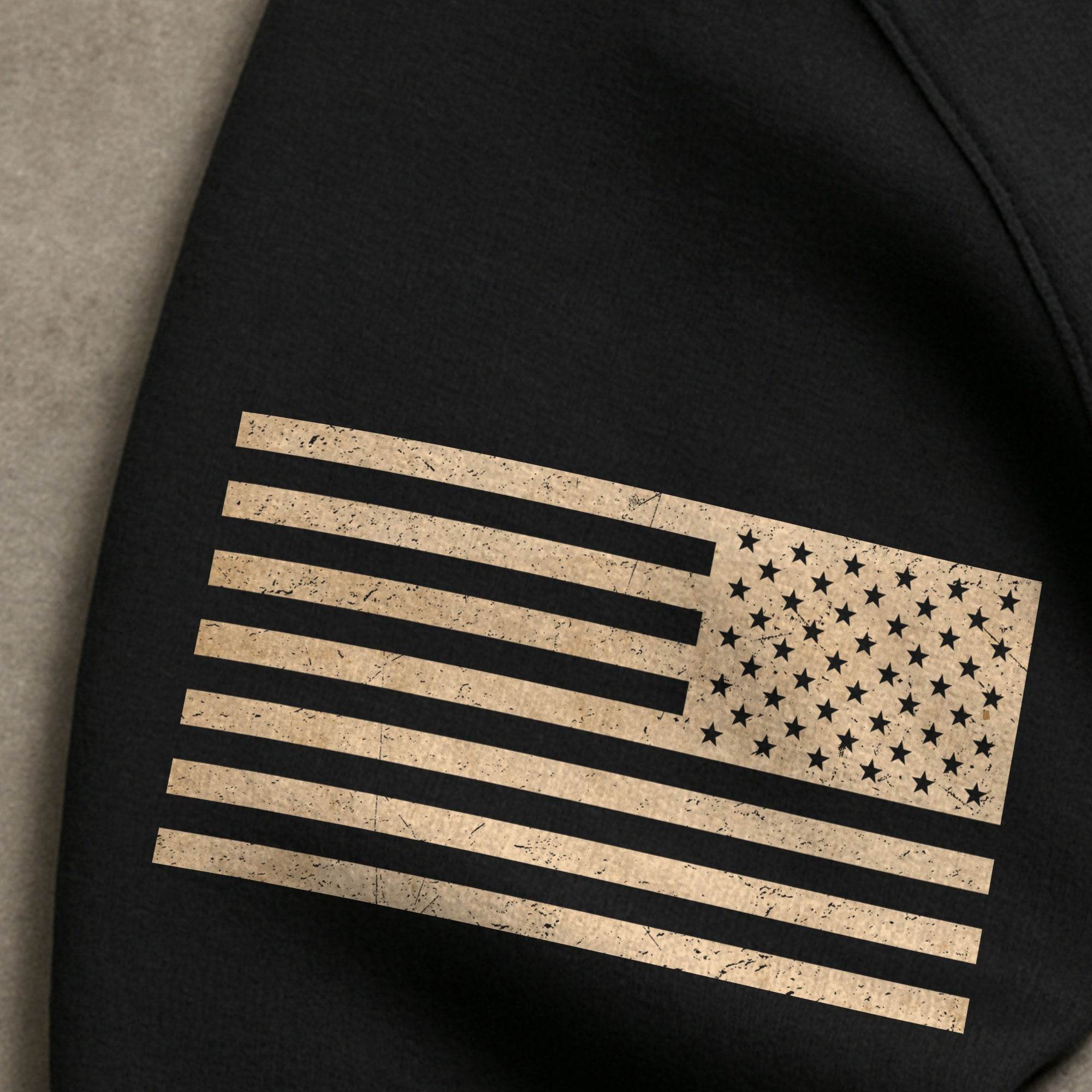 Faith Over Fear Lion Cross American Flag Hoodie - Rust Field Wear