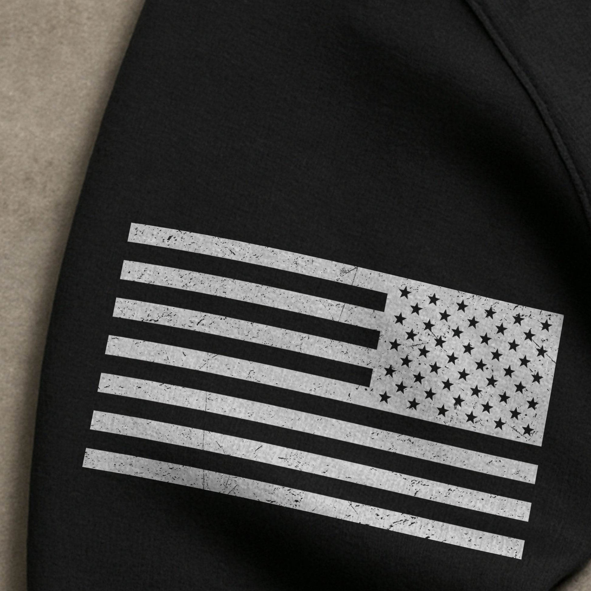 Faith Over Fear Cross American Flag Hoodie - Rust Field Wear