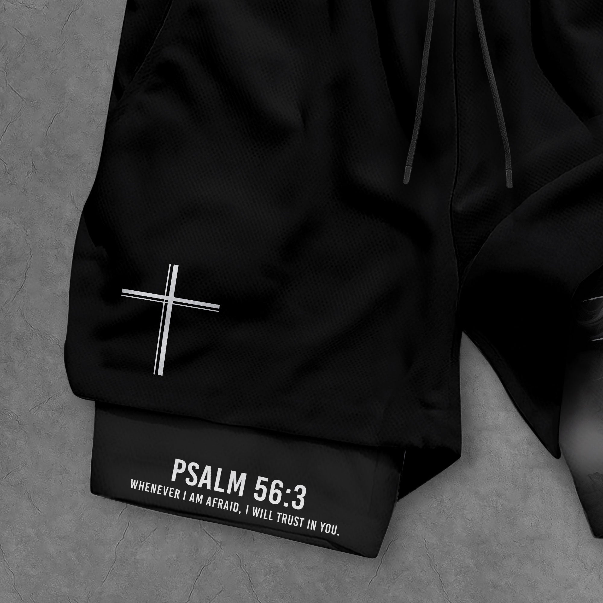 Psalm 56 3 Lion Cross Christian Gym Shorts Faith Over Fear