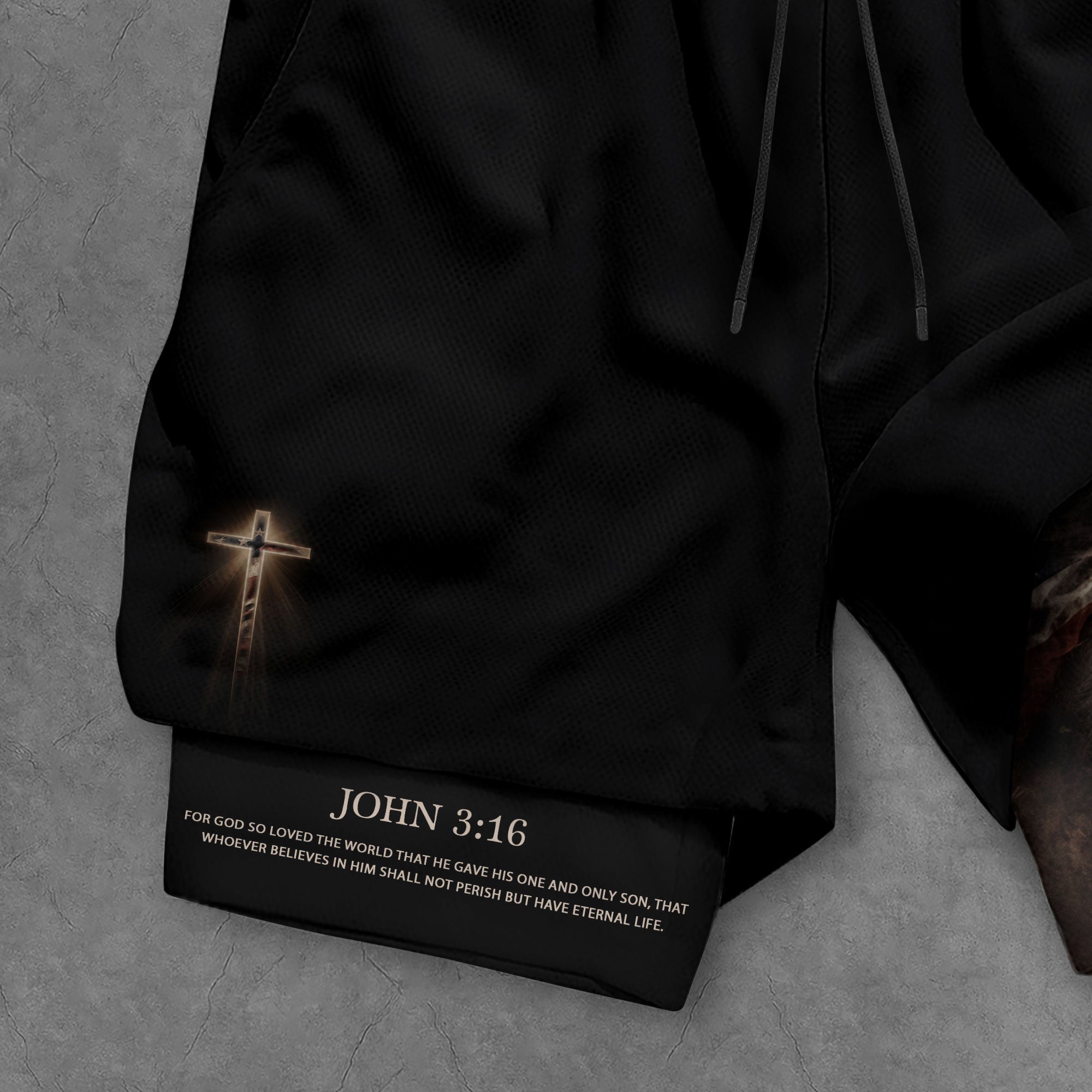 John 3:16 Bible Verse Men Christian Gym Shorts Lion of Judah Training Performance Gear