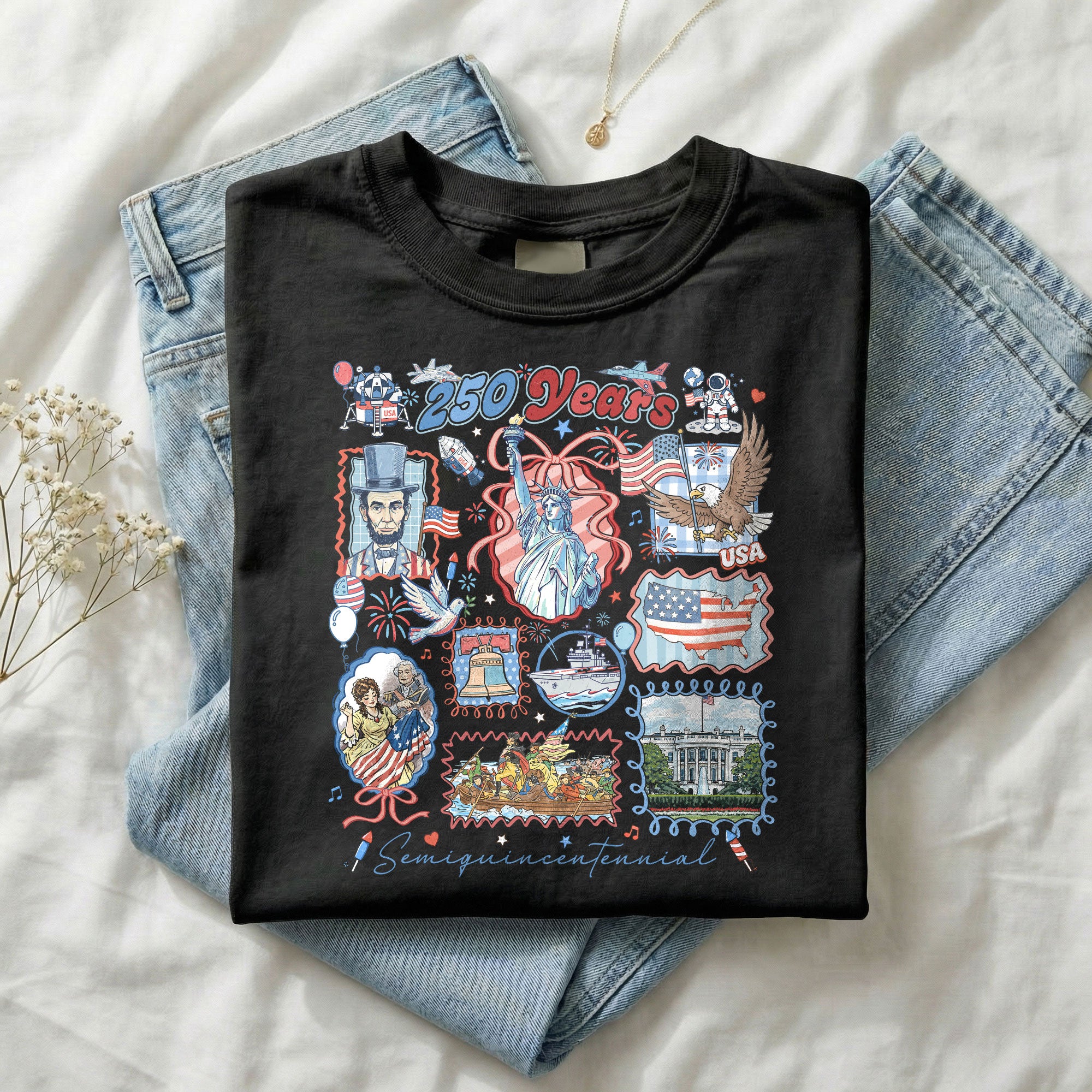 Vintage 1776-2026 USA Freedom Semiquincentennial Shirt - 250th Anniversary Retro Patriotic Gift