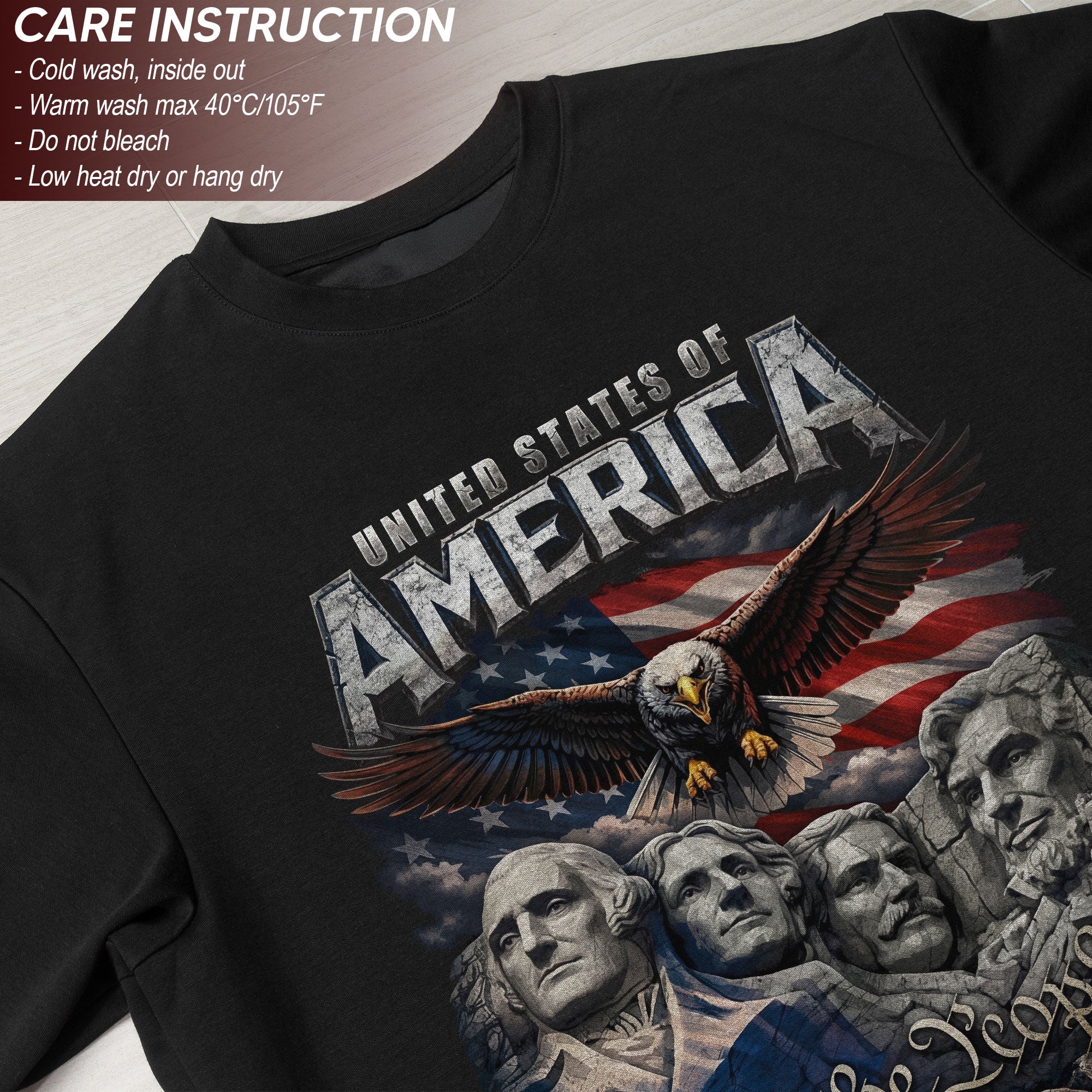 United States of America 1776–2026 – 250th Anniversary Founders & Eagle Graphic Tee