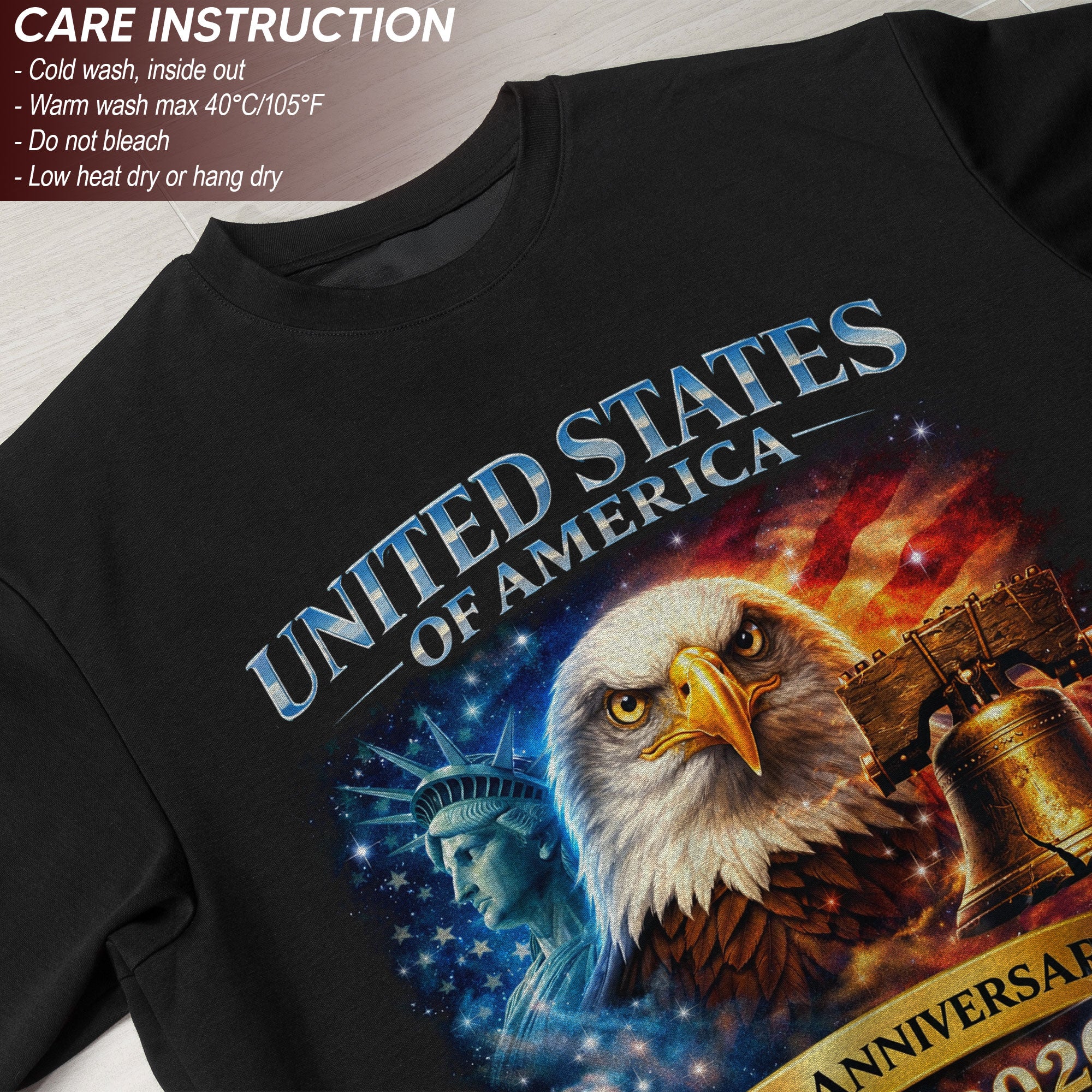 United States of America 1776–2026 – 250th Anniversary Liberty Eagle T-Shirt
