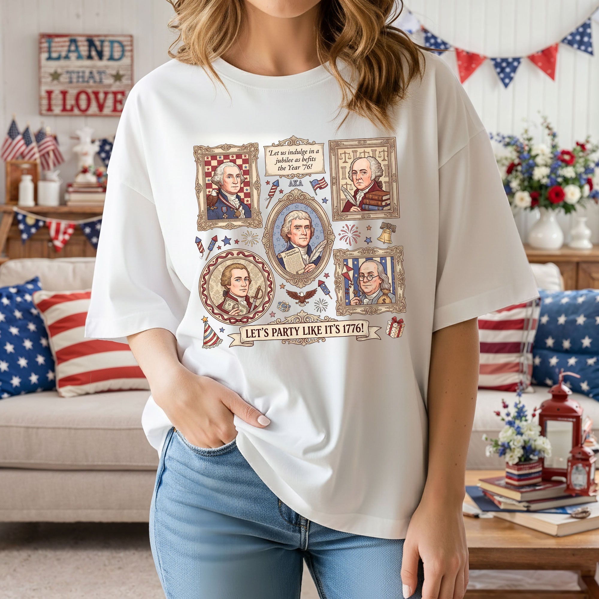 250th Anniversary 1776 Founding Fathers Shirt Patriotic American History