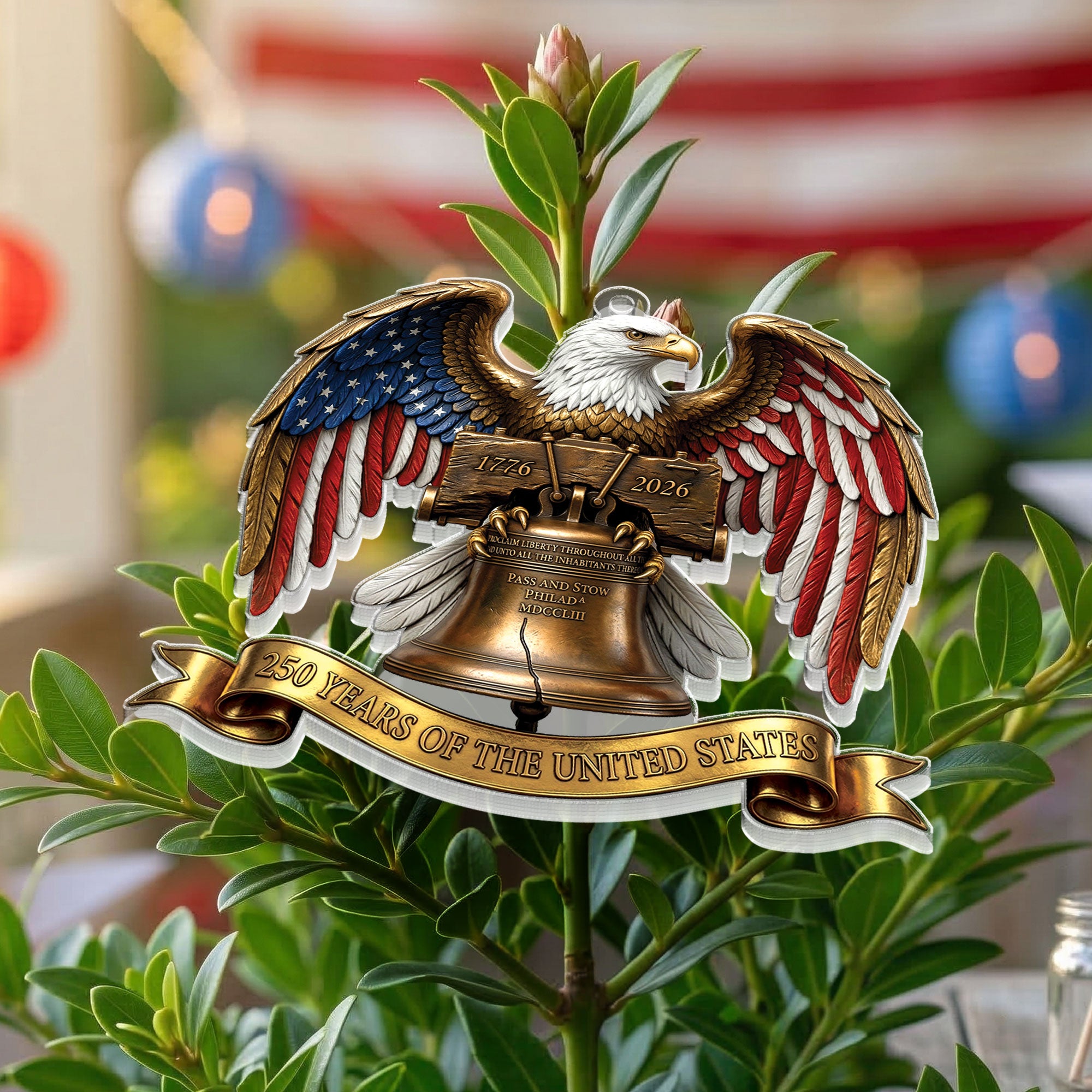 250 Years of the United States - Wings of Liberty Commemorative Acrylic Ornament