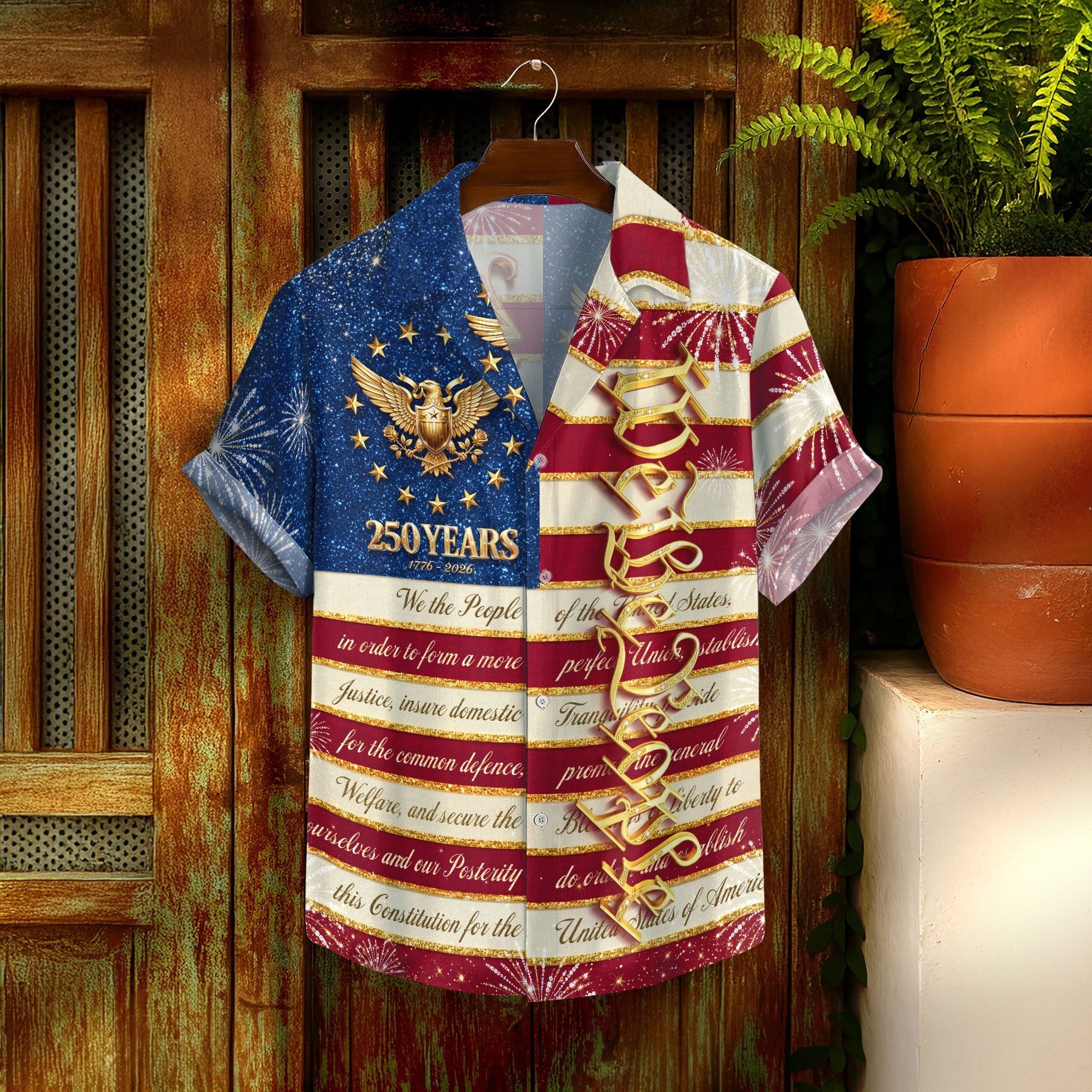 United States 250 Years Hawaiian Shirt Patriotic We The People Independence Day Gift