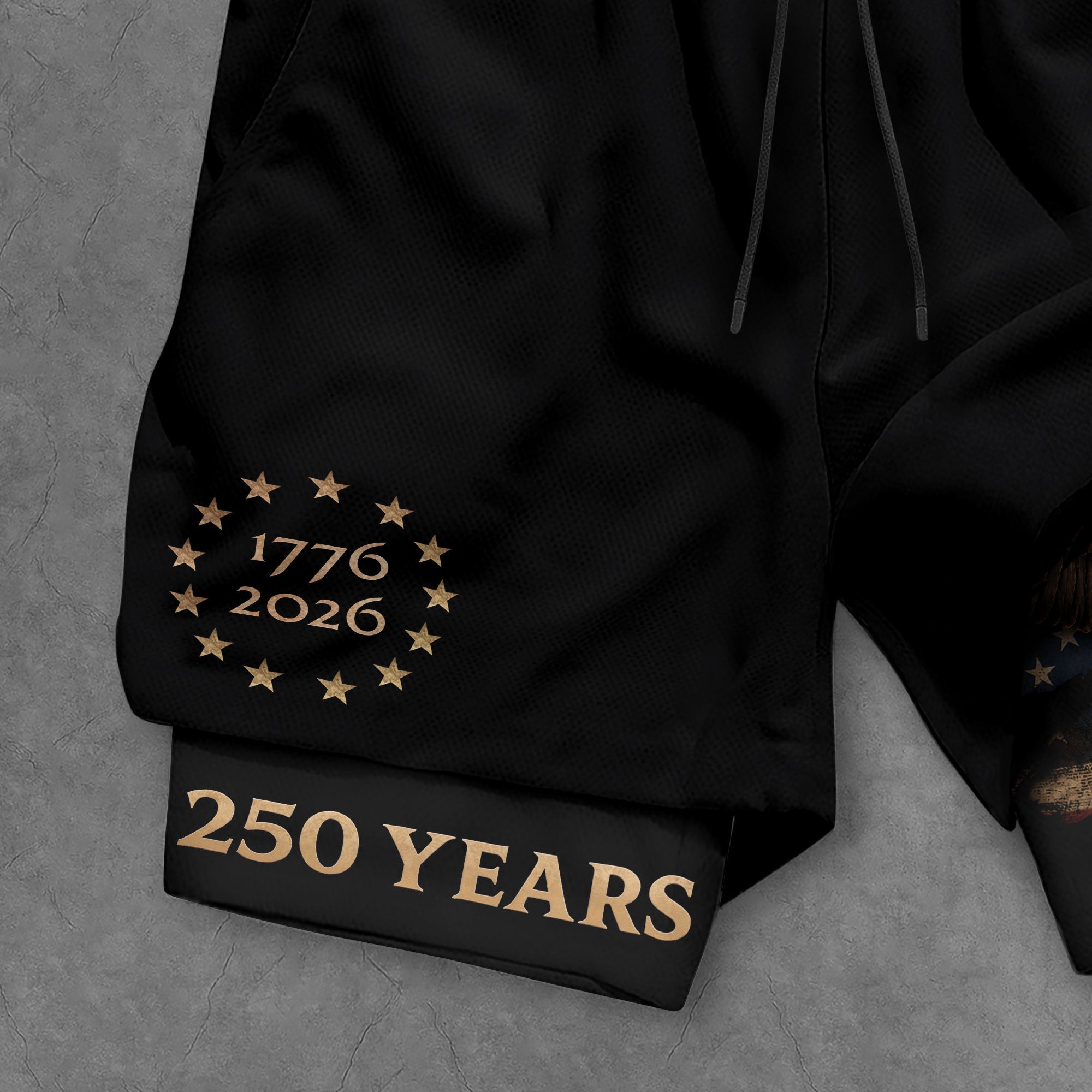 250 Years Patriotic Eagle Gym Shorts 1776-2026 American Independence Workout Shorts