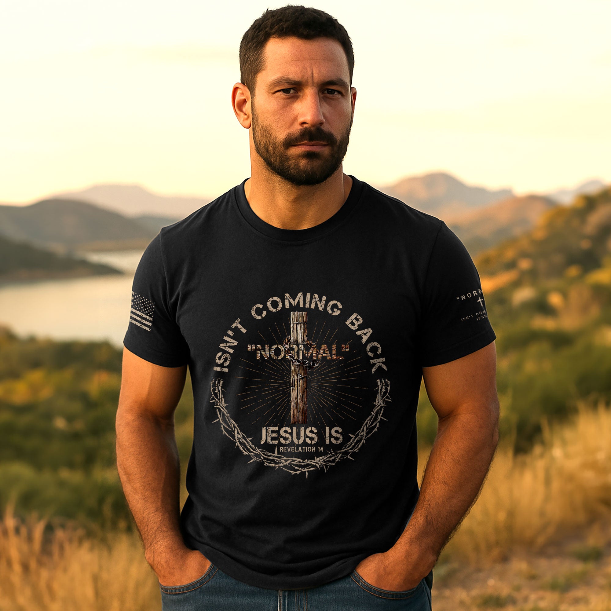 Revelation 14 T-Shirt – Jesus Over Normal