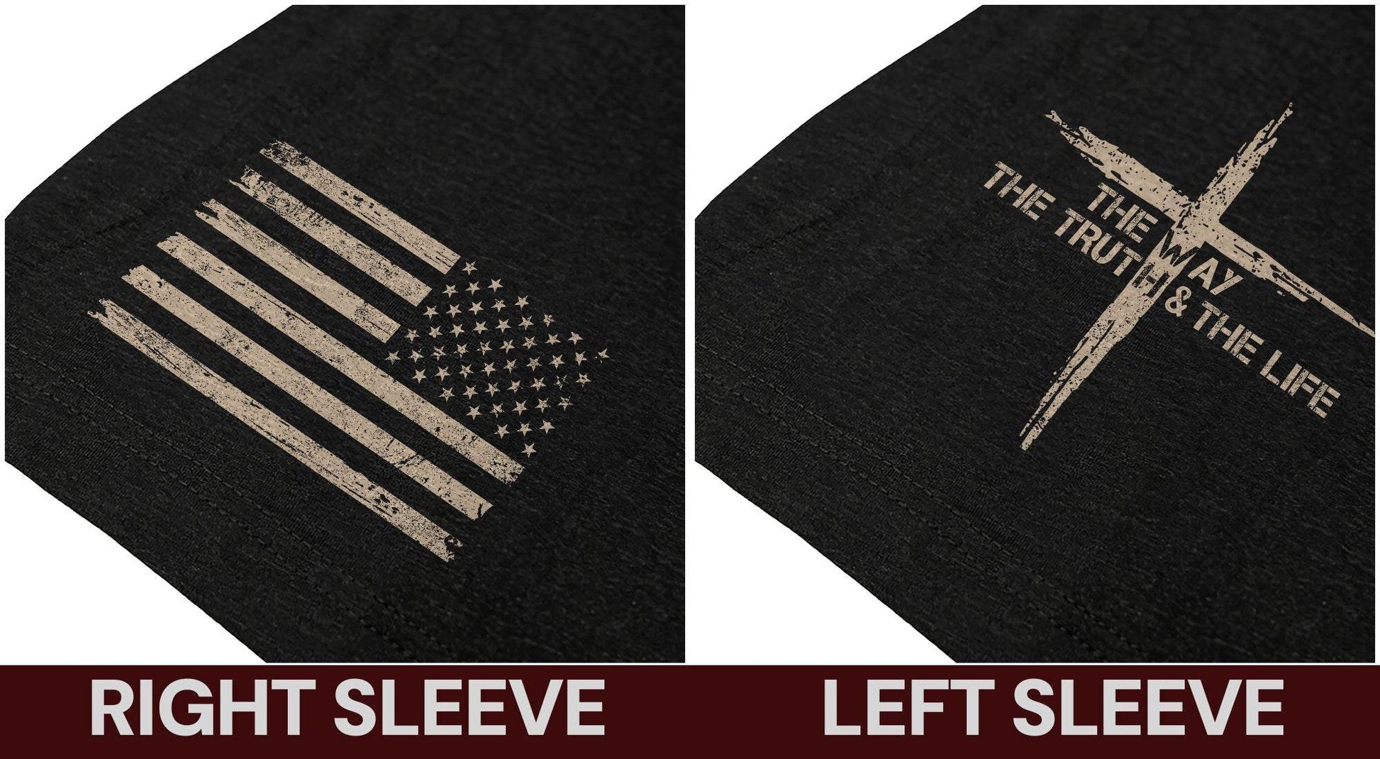 Jesus Is the Way T-Shirt – John 14:6 Cross Design - Rust Field Wear