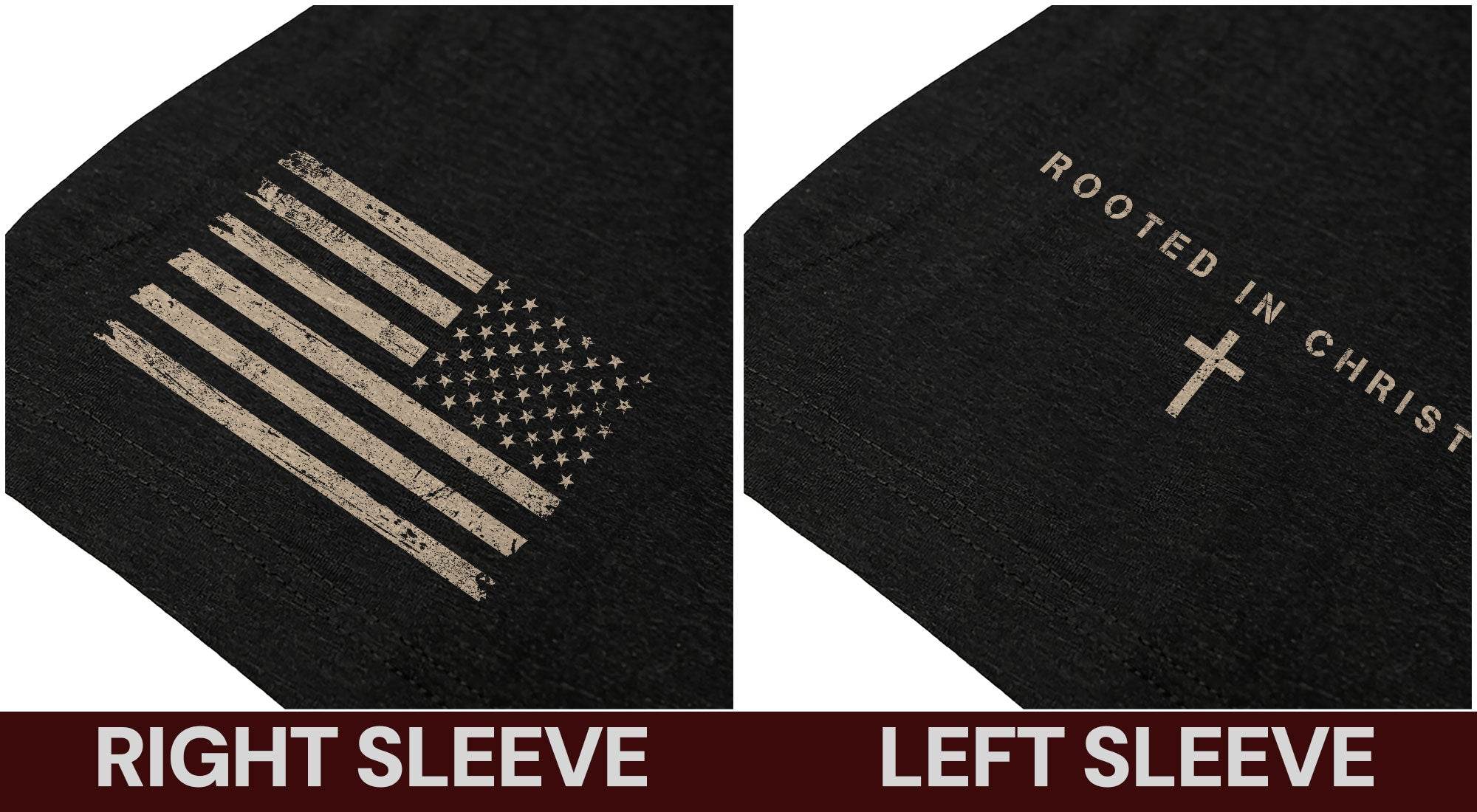 Rooted In Christ T-shirt - Rust Field Wear