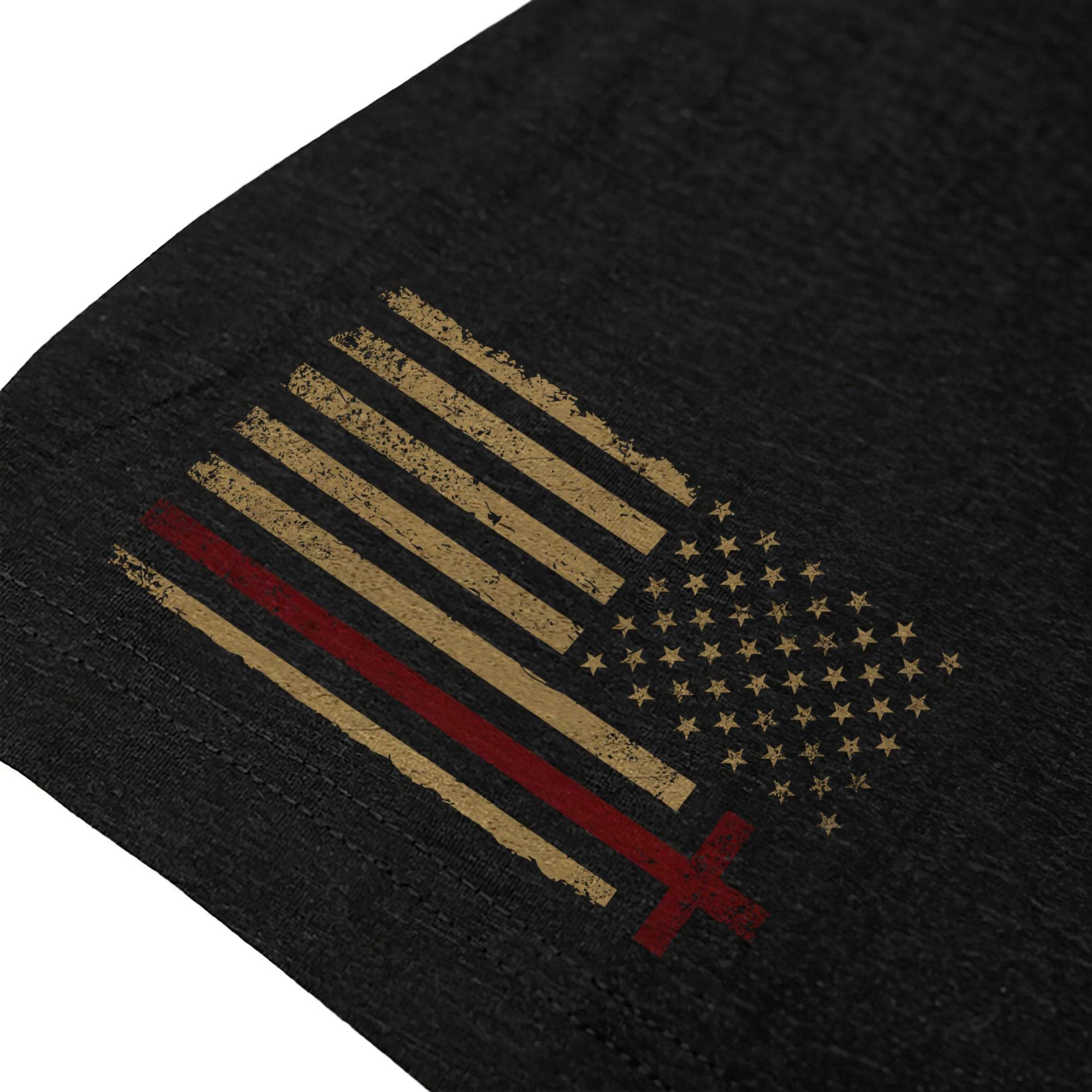 Faith Over Fear American Flag Cross Christian T-Shirt - Rust Field Wear