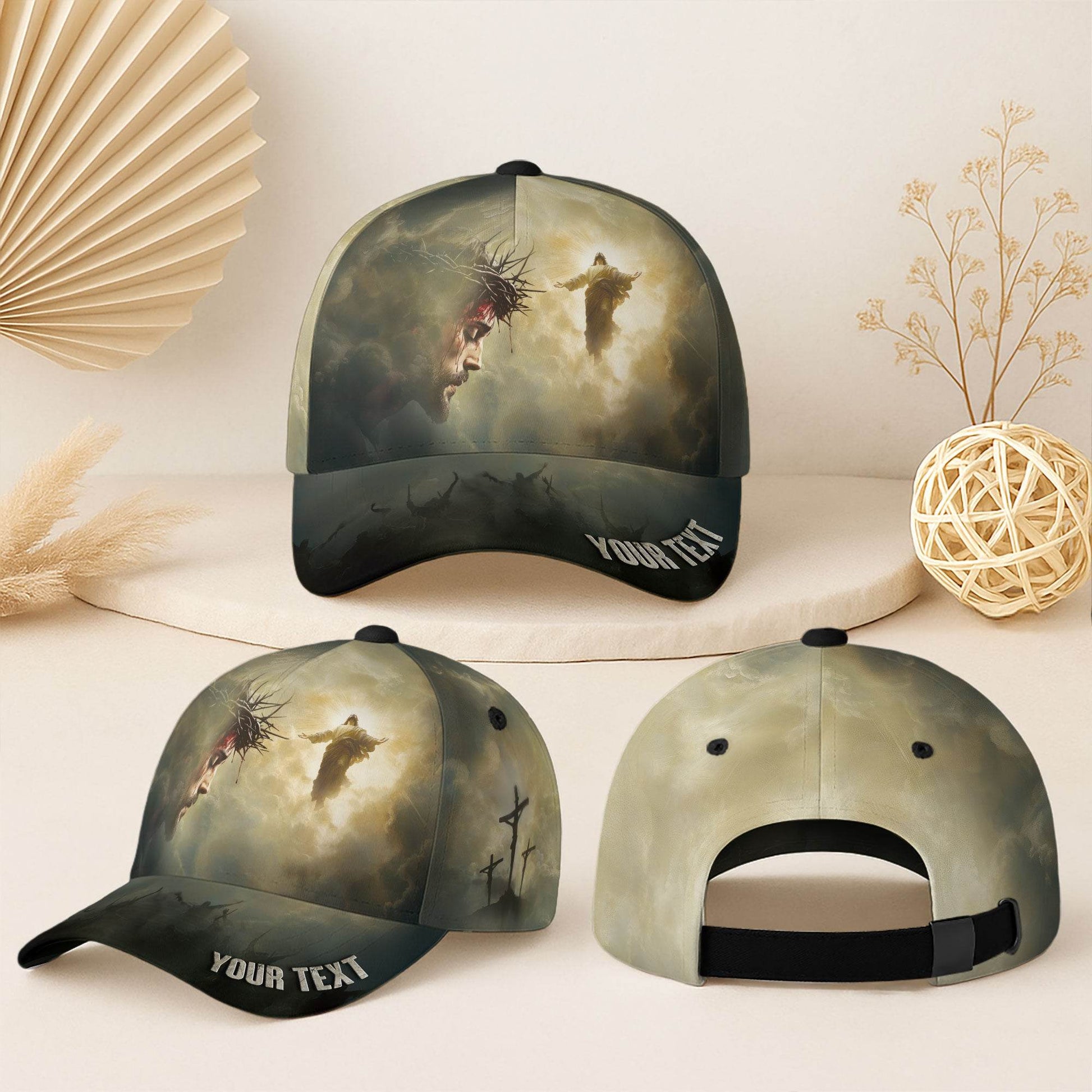 From Crucifixion to Glory – Christian Faith Customized Hat - Rust Field Wear