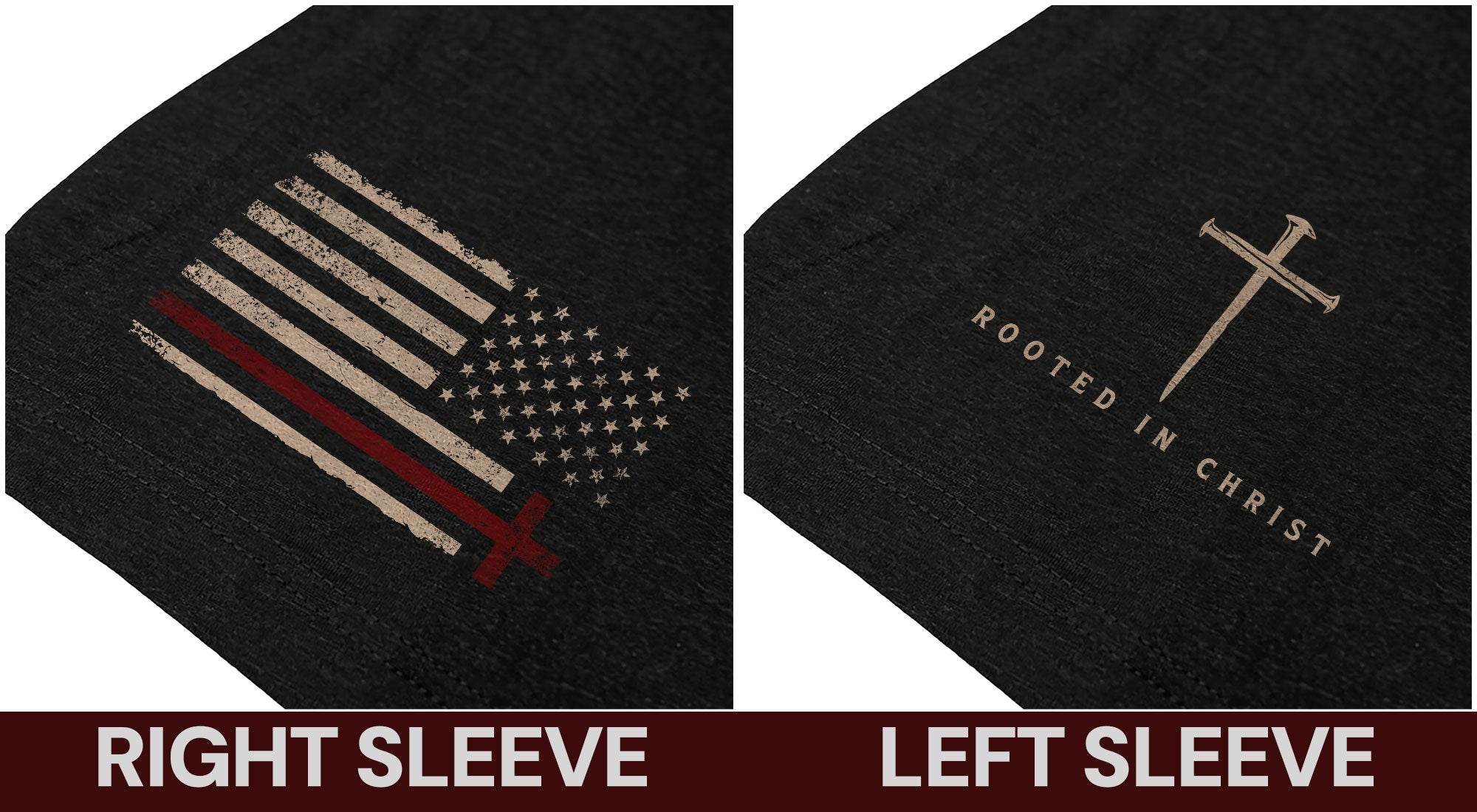 Rooted in Christ – Colossians 2:7 Tee - Rust Field Wear