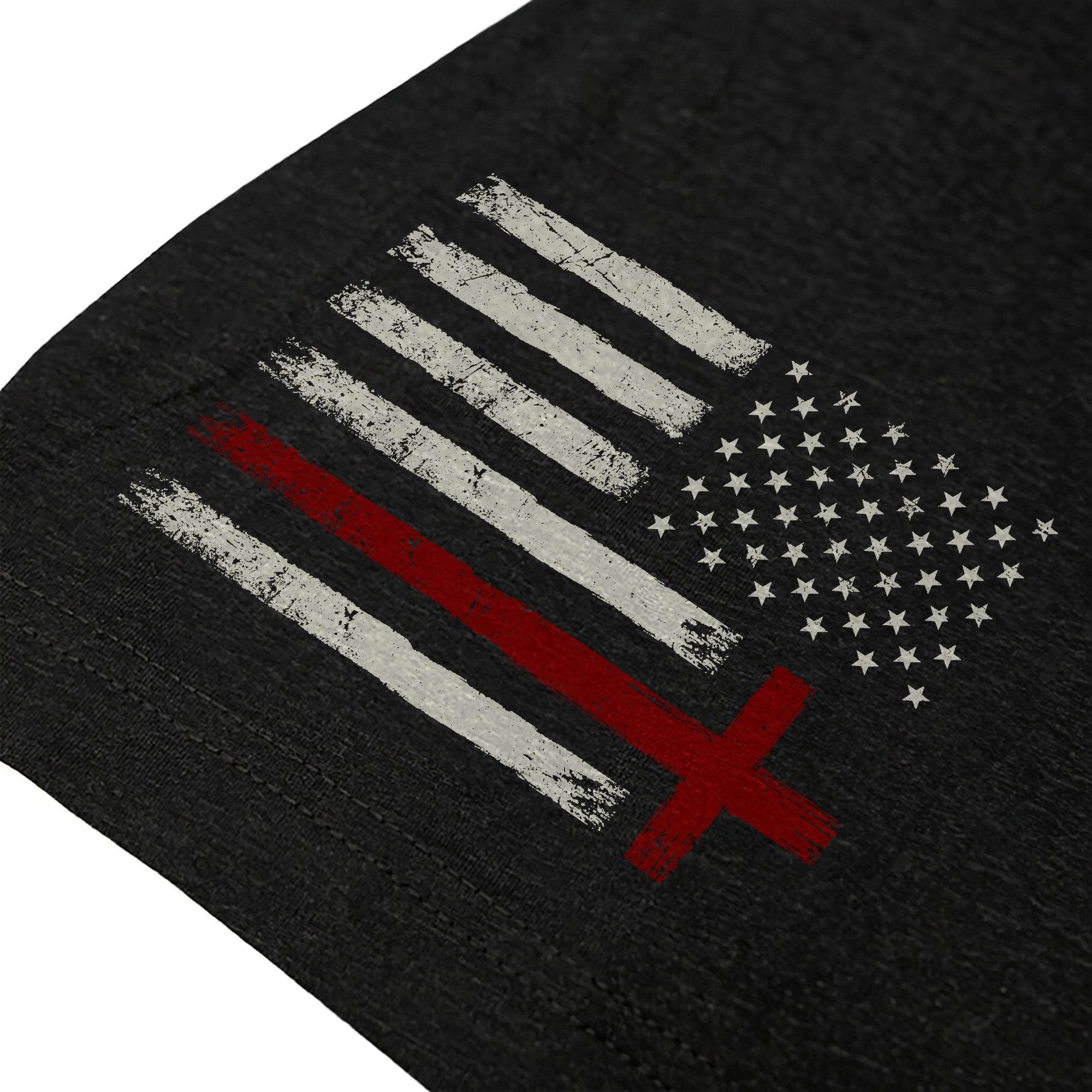One Nation Under God Christian American Flag T-Shirt - Rust Field Wear