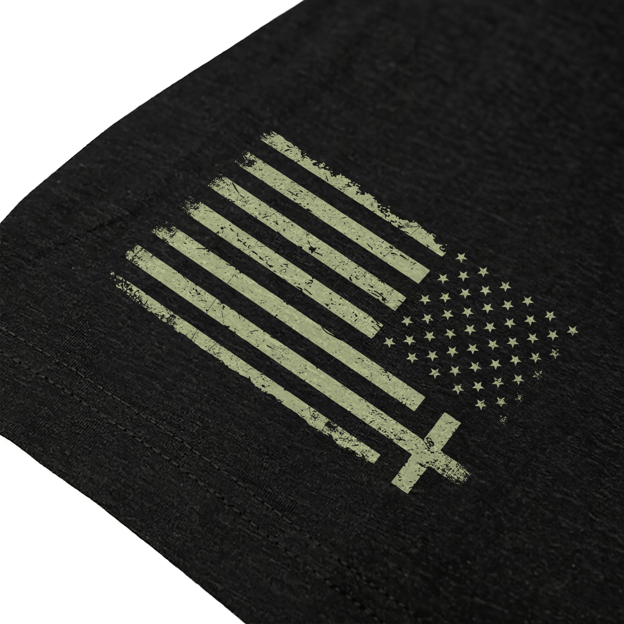 Faith Over Fear Shirt Psalm 118:6 Cross & Flag Christian Vintage Tee