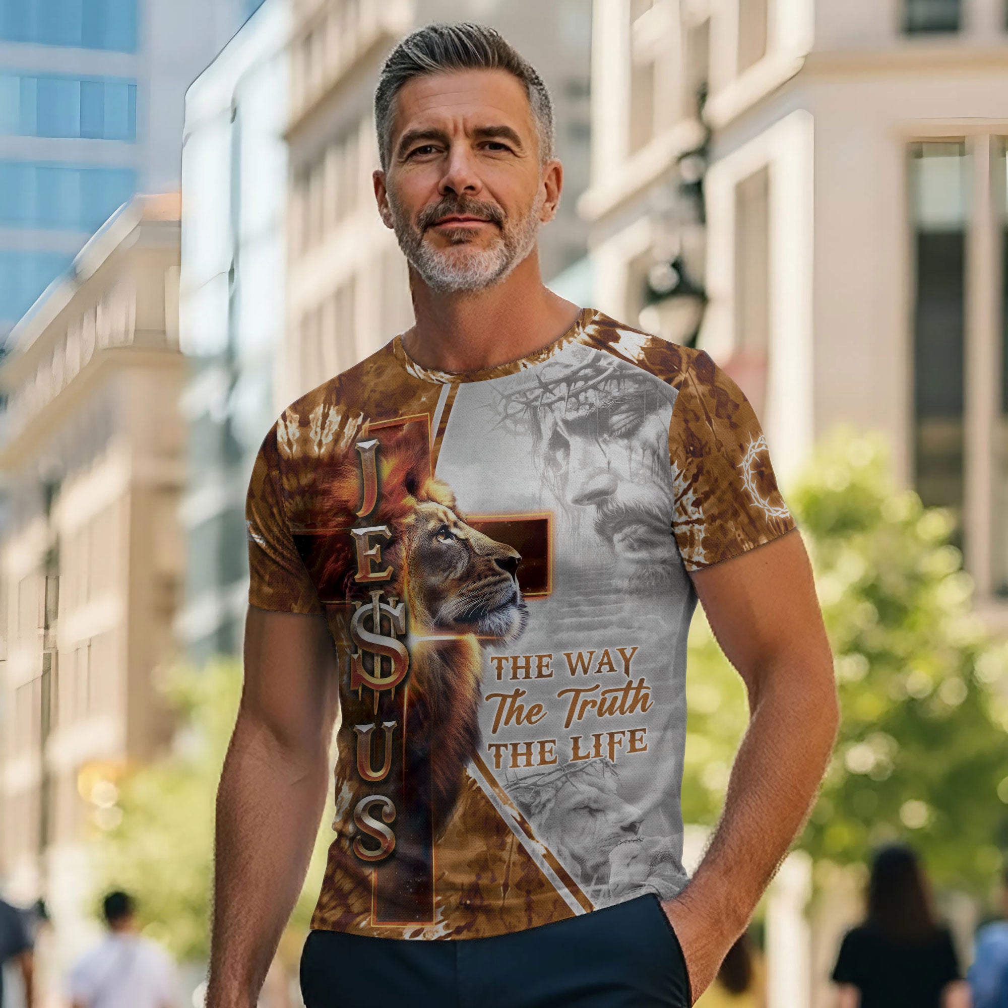 The Way The Truth The Life John 14:6 Lion Of Judah T-Shirt