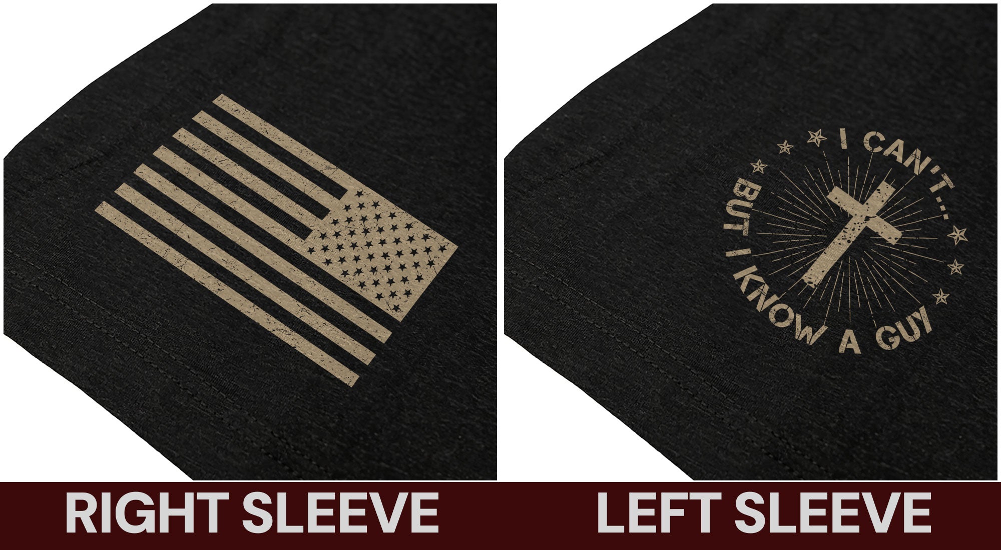I Can’t… But I Know A Guy | Cross, American Flag & Faith-Based Tee