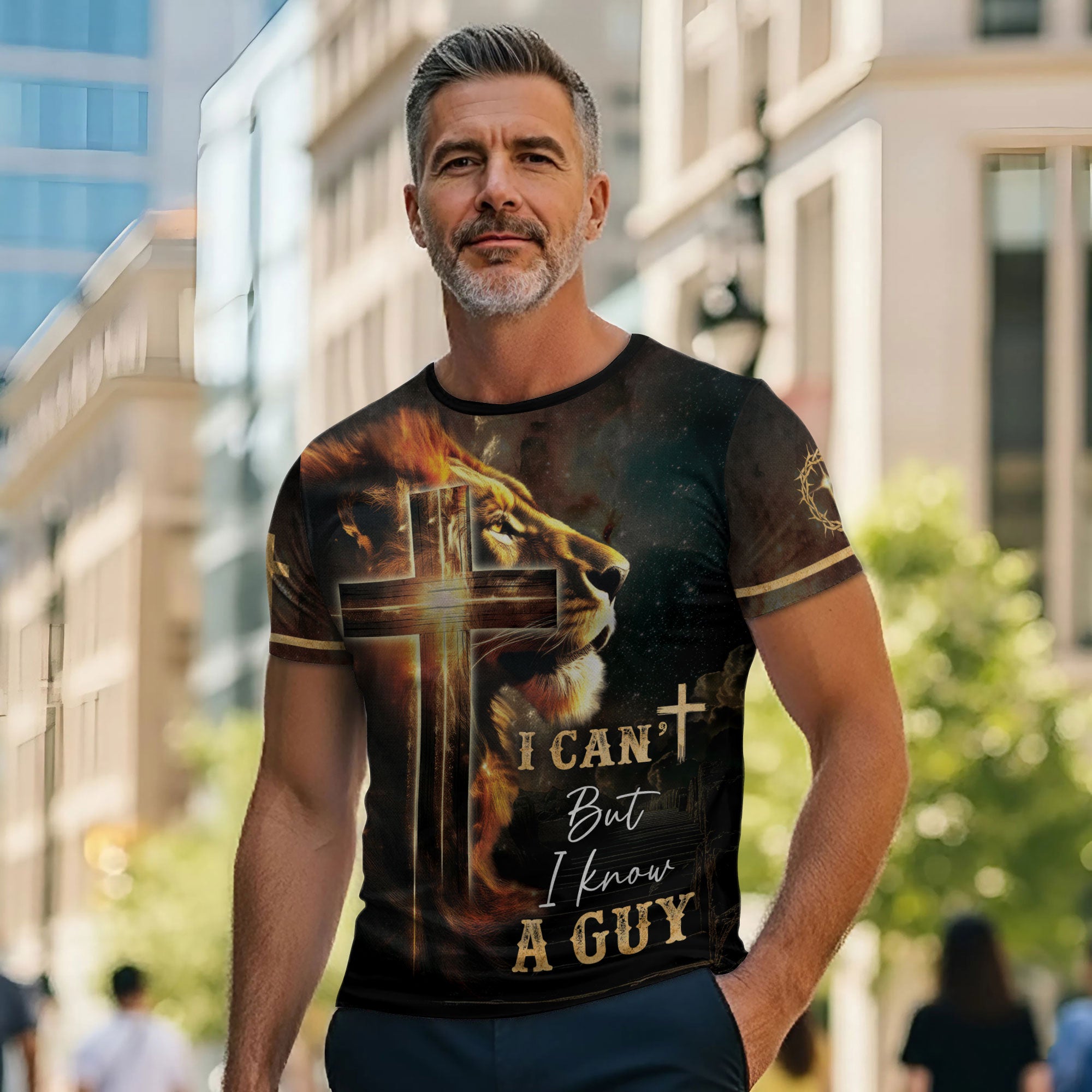 I Can't But He Can Fiery Lion Of Judah Christian Shirt