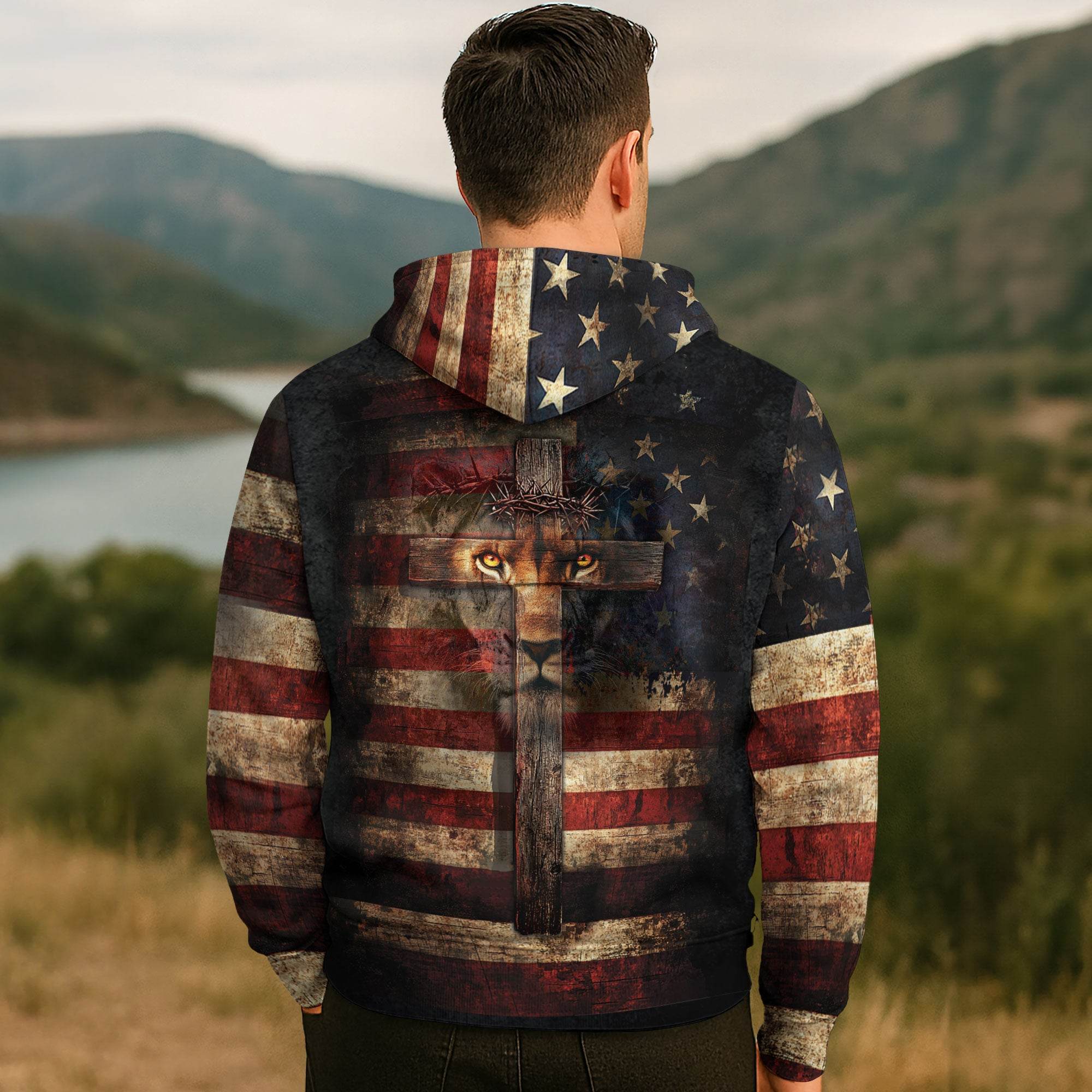 Faith Over Fear Unleash The Lion Within Christian Hoodie - Rust Field Wear