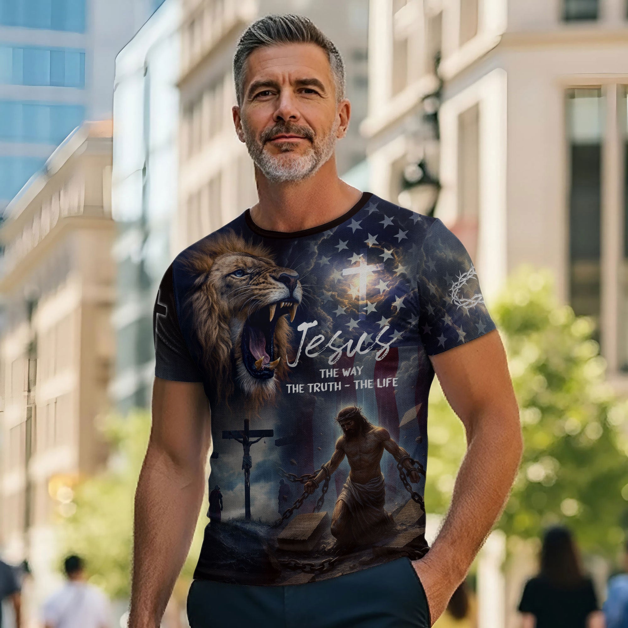 Jesus The Way The Truth The Life Lion Christian Eternal Glory Edition T-Shirt