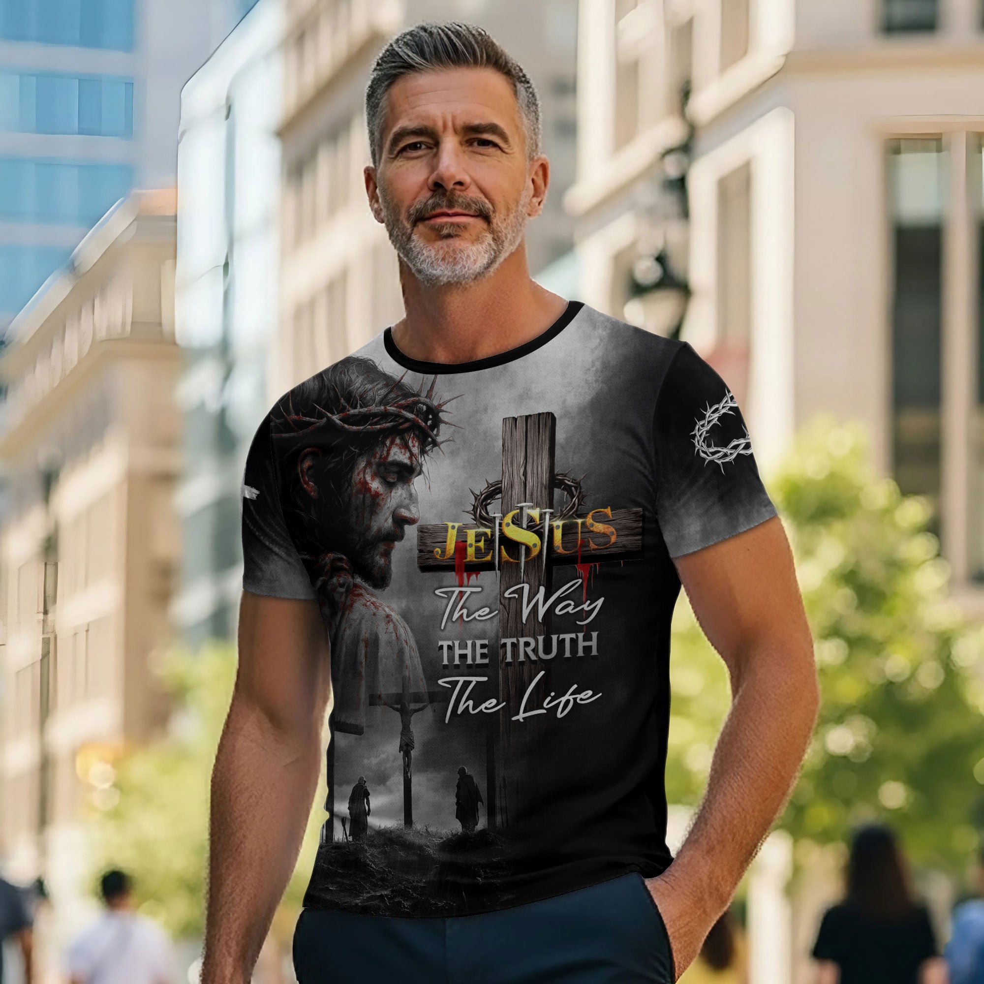 Jesus The Way The Truth The Life Blood Redemption Christian Shirt