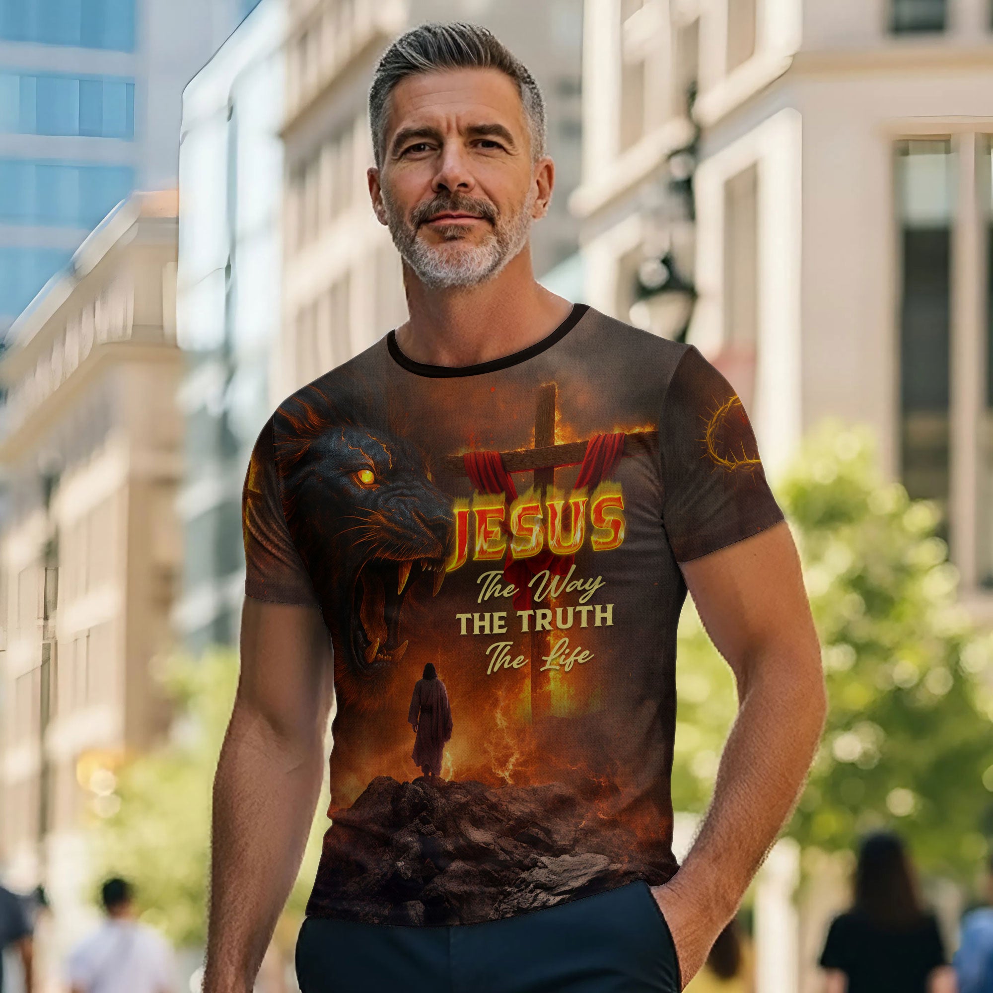 Jesus The Way The Truth The Life Lion of Judah T-Shirt
